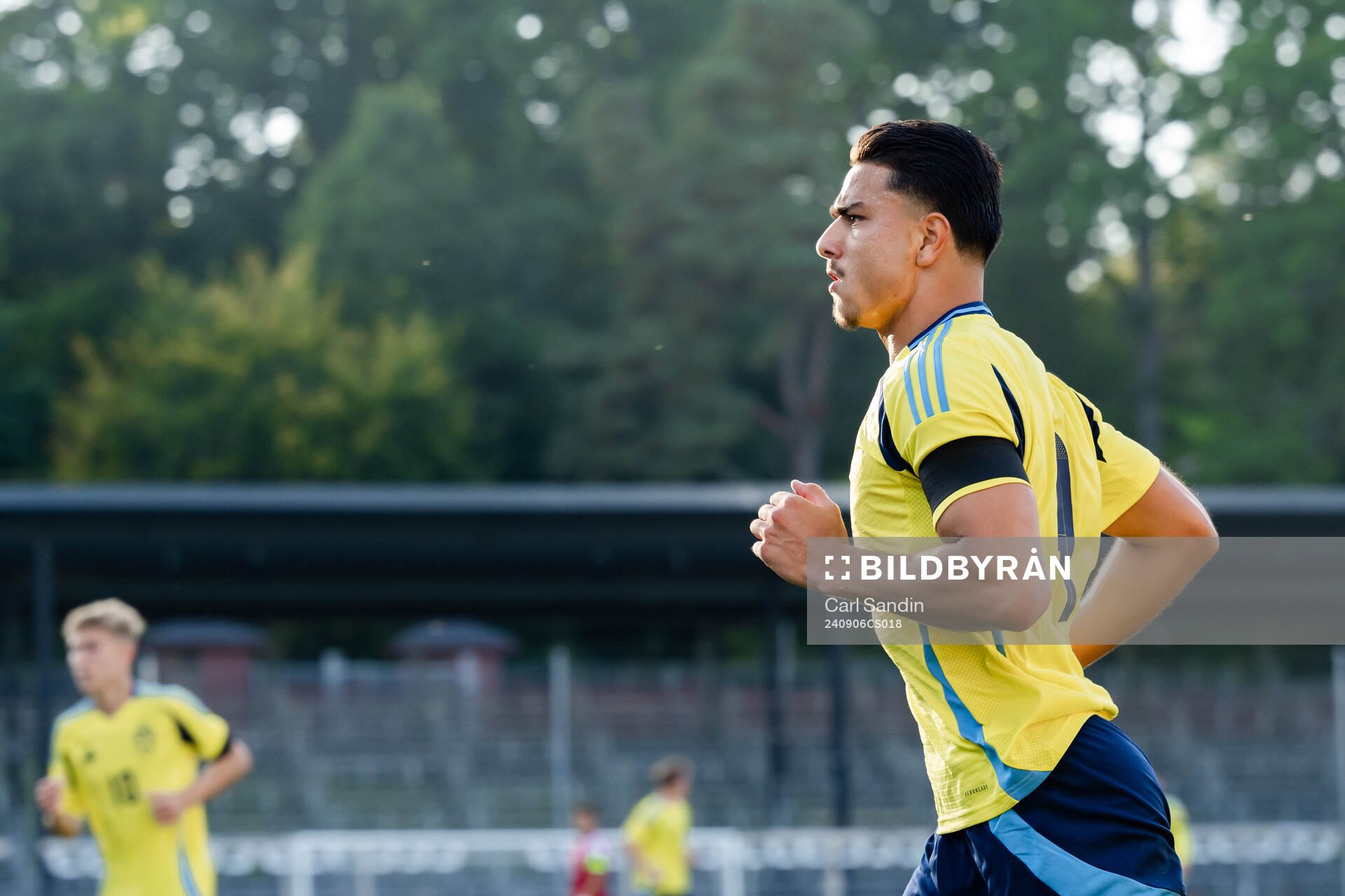 Jusef Erabi of Sweden celebrates the 2-0 goal
