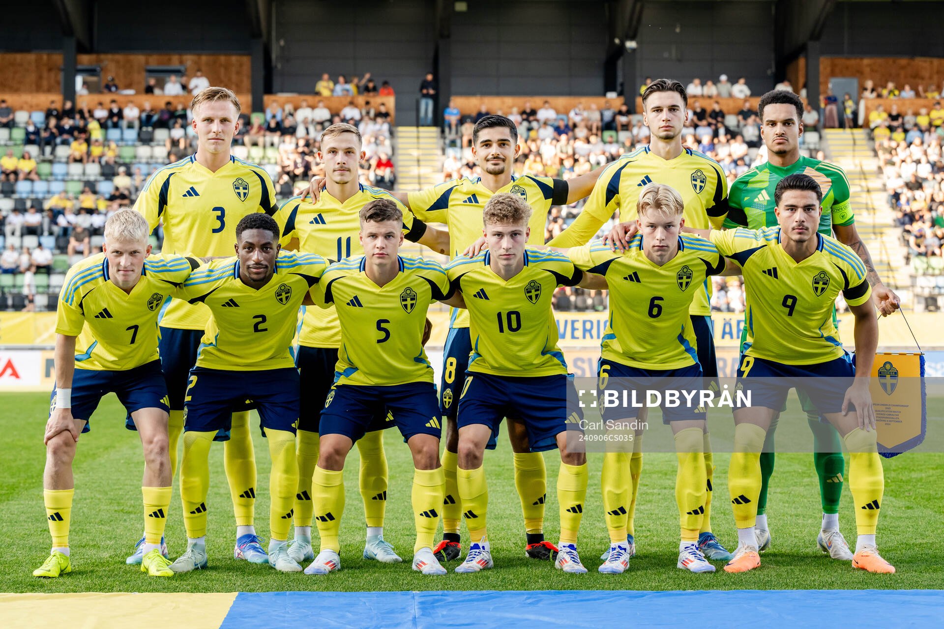 The starting eleven of Sweden