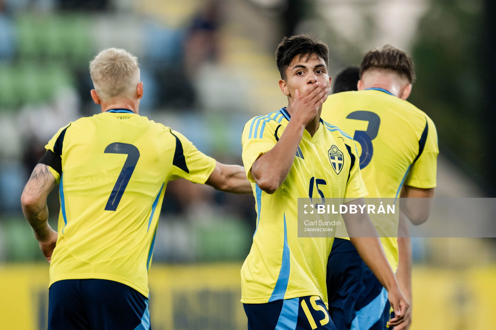 Matteo Perez Vinlöf of Sweden celebrates