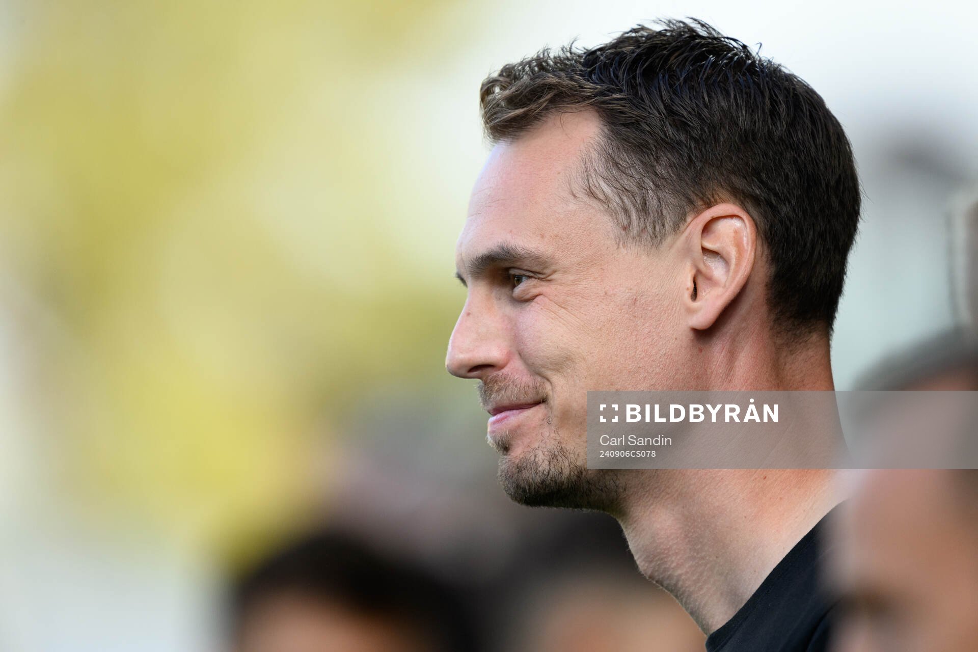 Head coach Daniel Bäckström of Sweden of Sweden