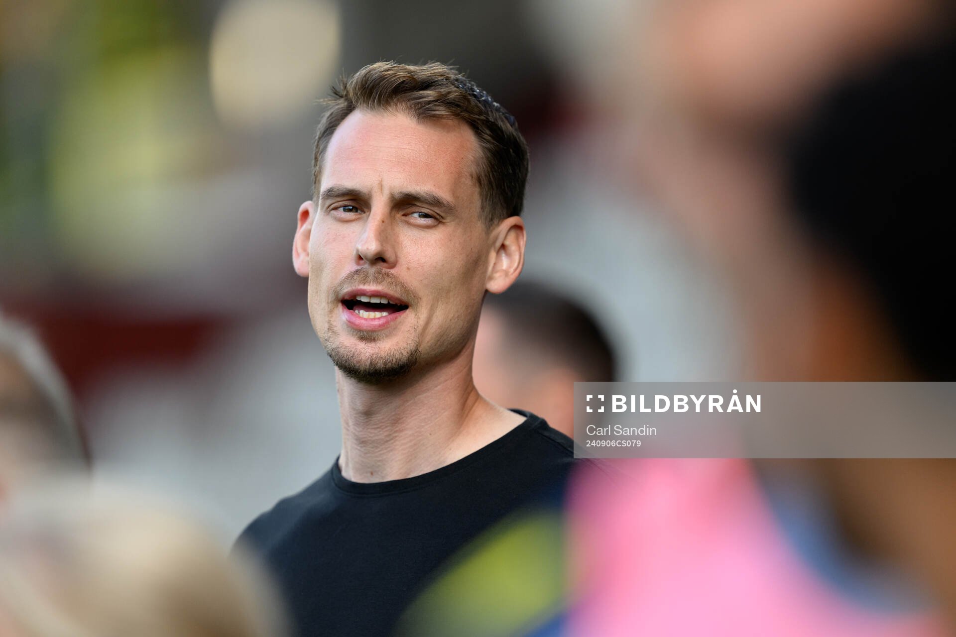 Head coach Daniel Bäckström of Sweden of Sweden ahead of the UEFA European Under-21 Qualifier football match between Sweden and Gibraltar on September 6, 2024 in Jönköping.