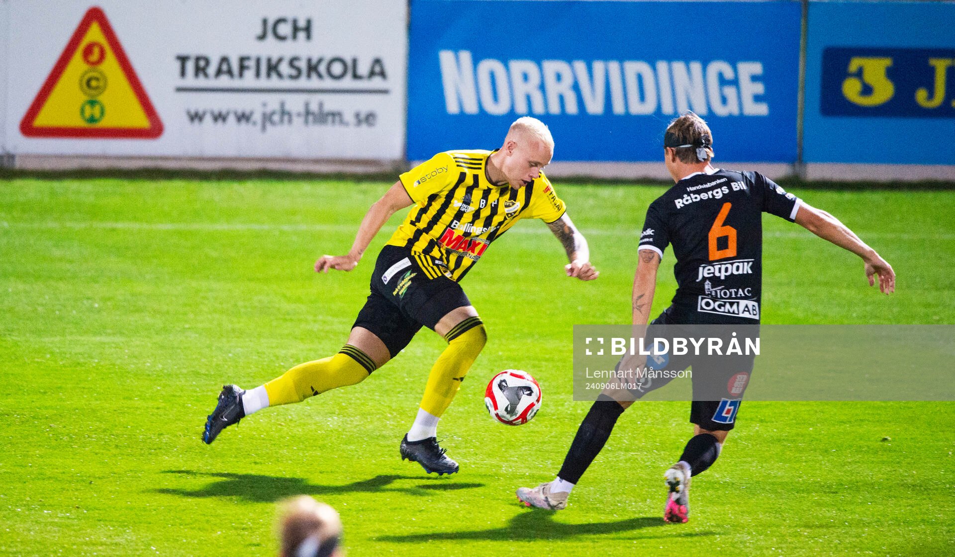 IFK Hässleholms Alexander Sjöström i matchen i division