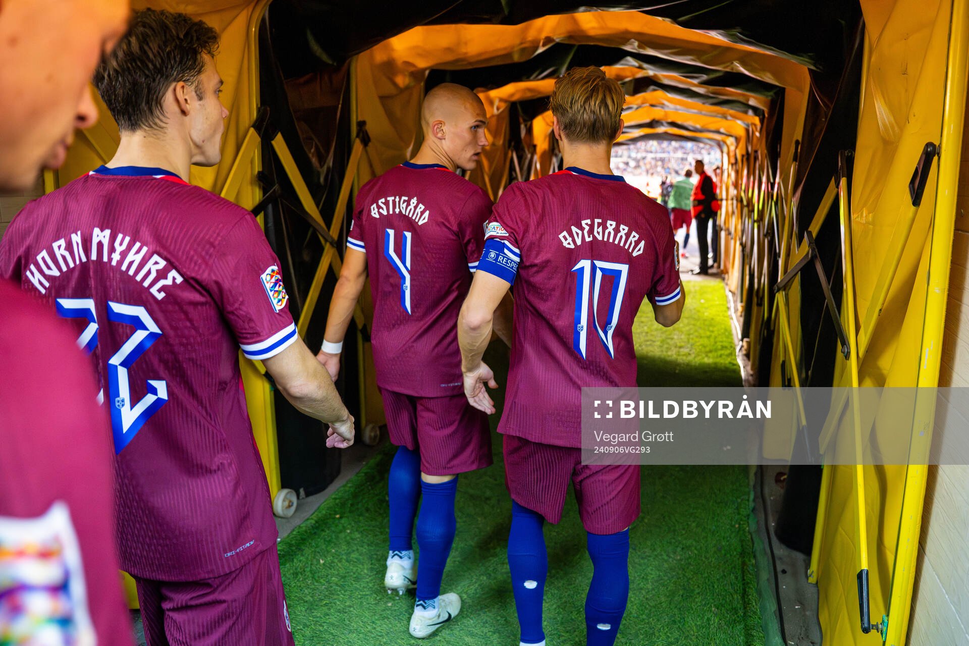 Felix Horn Myhre, Leo Skiri Østigård and Martin Ødegaard
