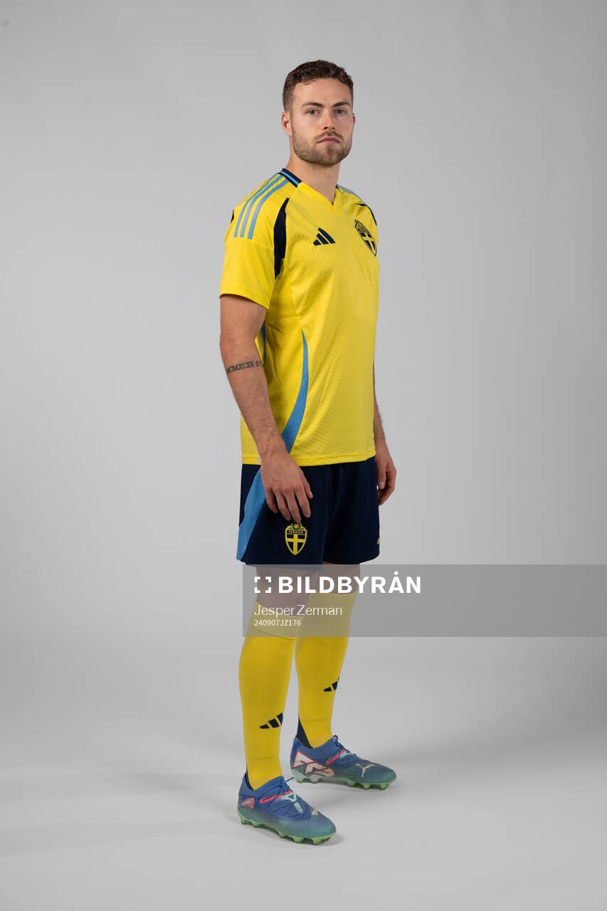 Gabriel Gudmundsson of the Swedish men's football national