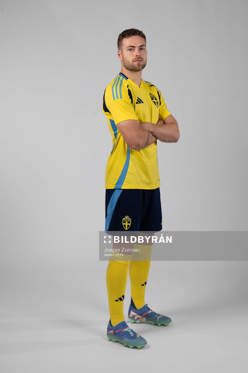 Gabriel Gudmundsson of the Swedish men's football national