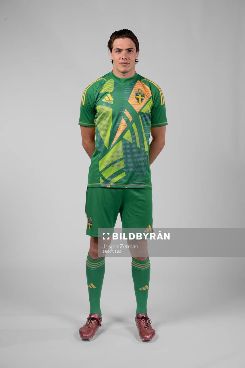Goalkeeper Jacob Widell Zetterström of the Swedish men's