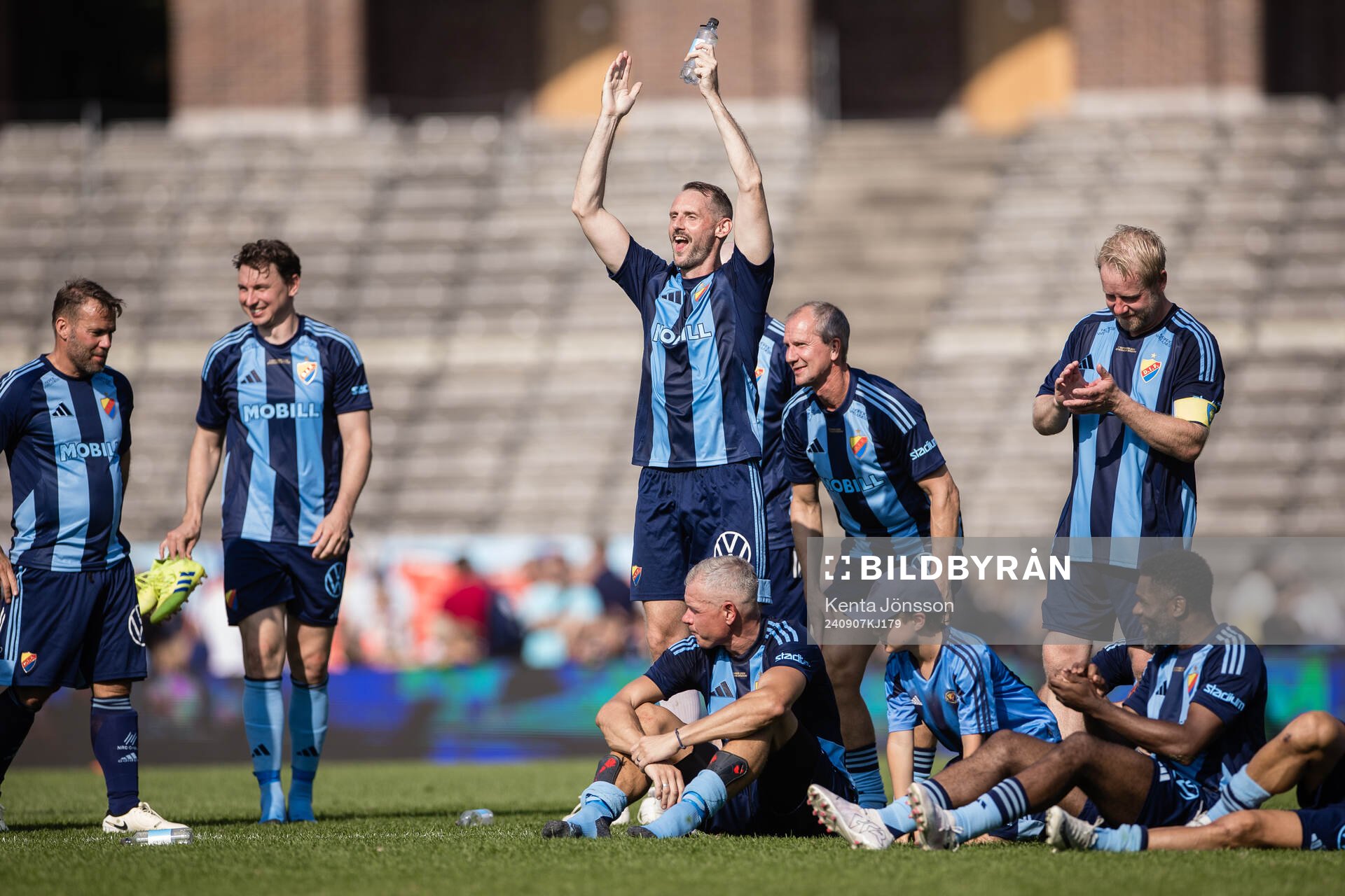 Djurgårdens spelare jublar