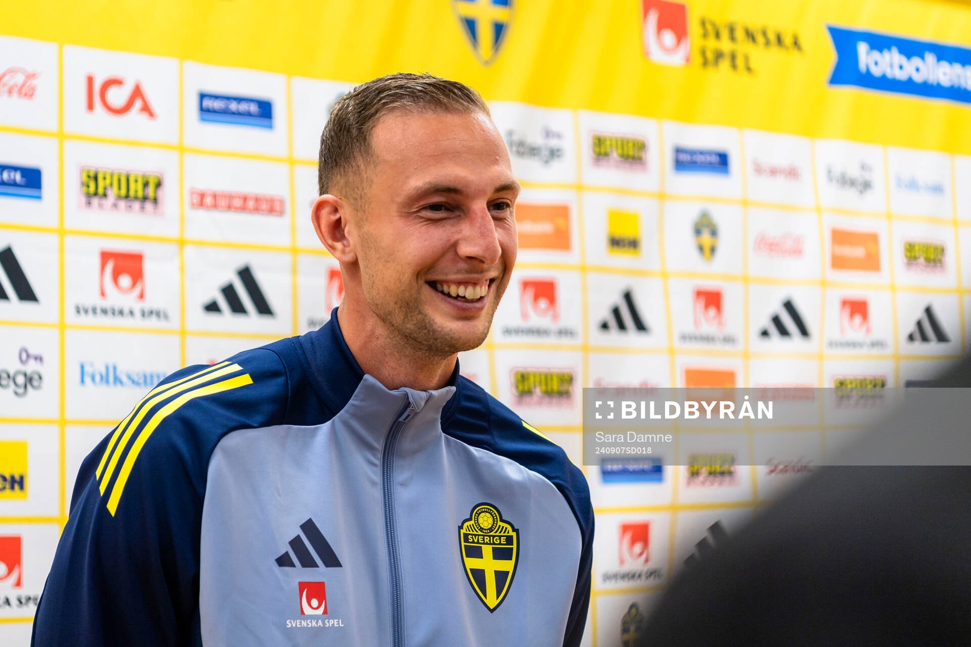 Gustaf Nilsson of the Swedish men's football national team