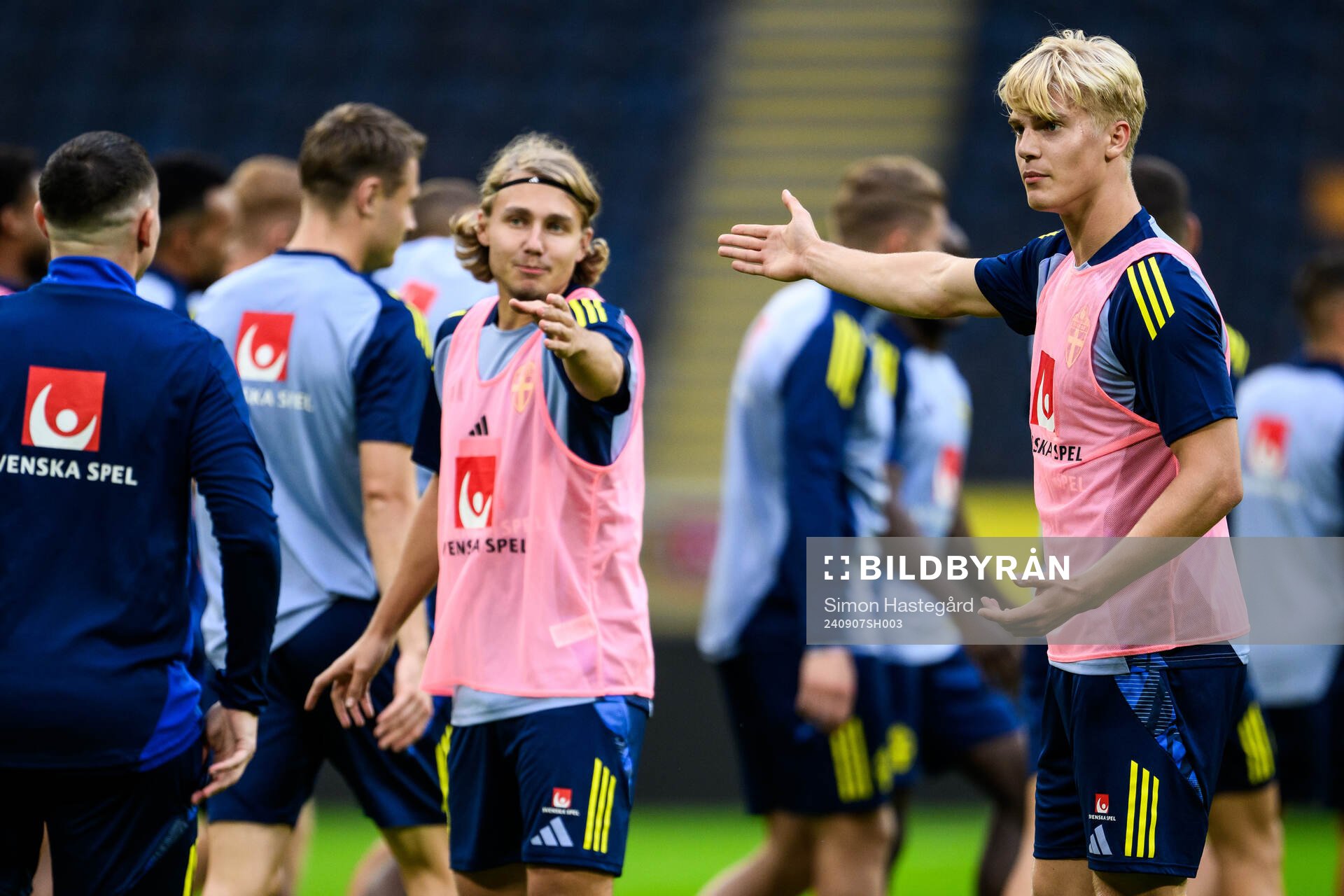 Sebastian Nanasi and Lucas Bergvall of the Swedish men's