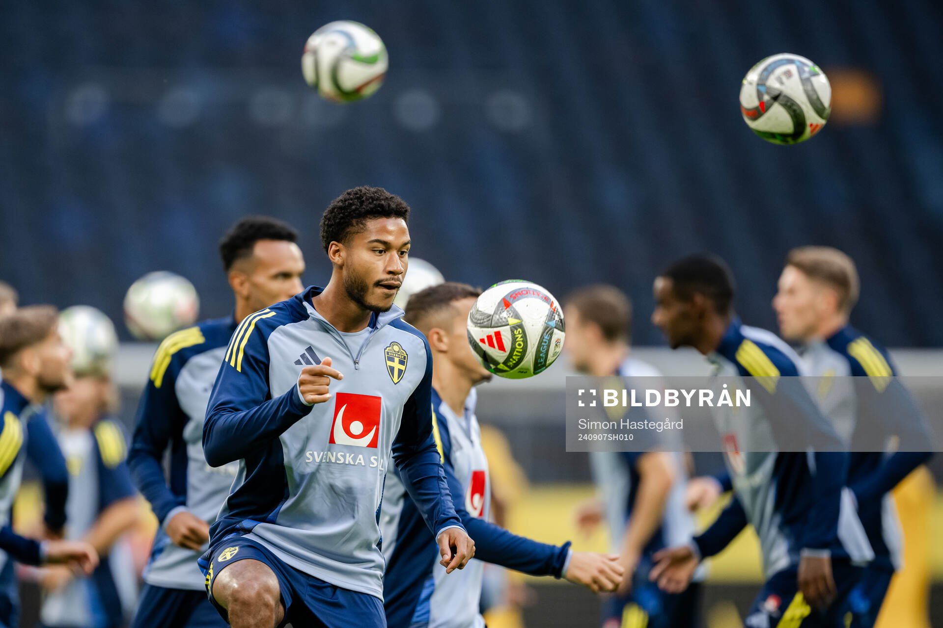 Jens-Lys Michel Cajuste of the Swedish men's football