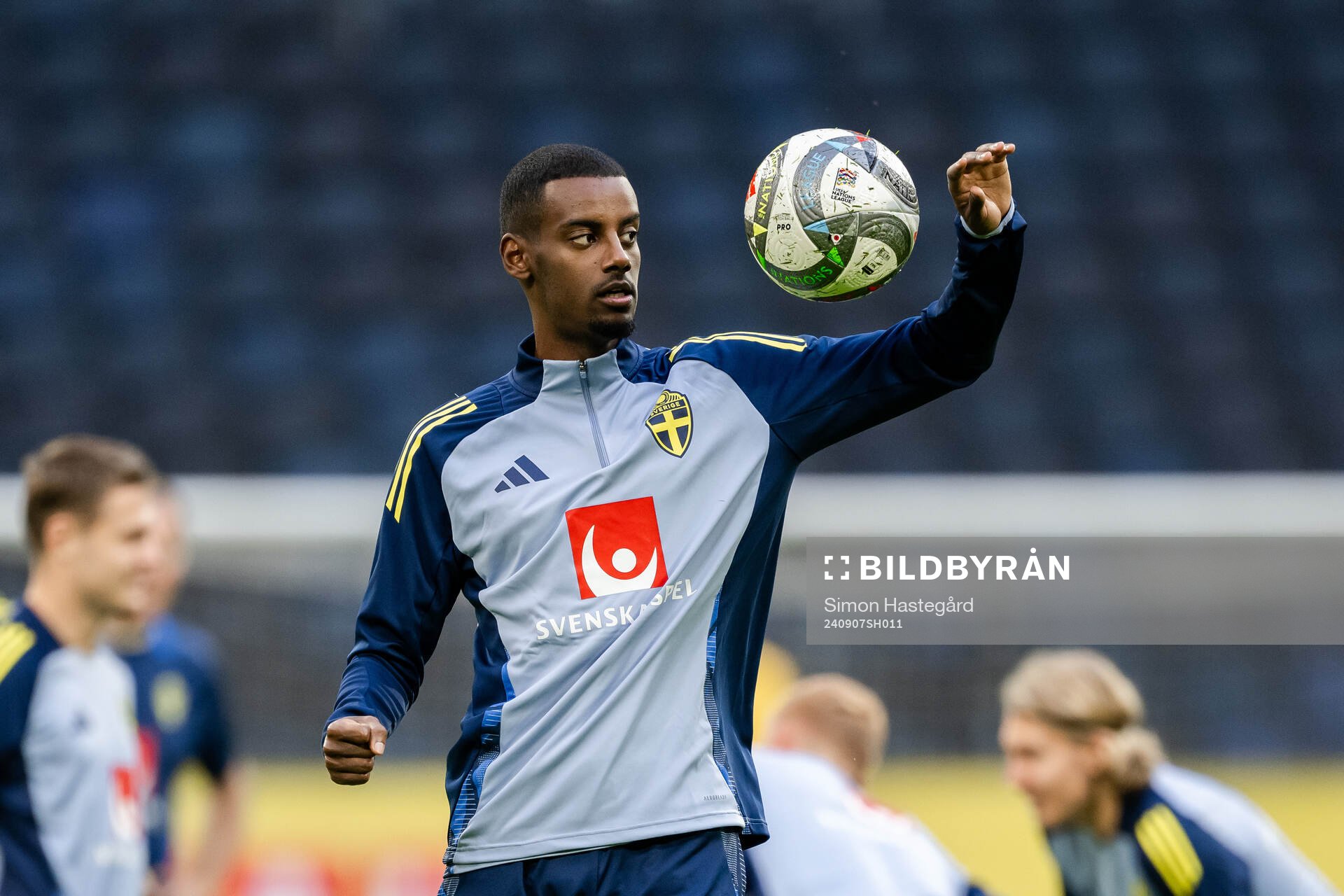 Alexander Isak of the Swedish men's football national team