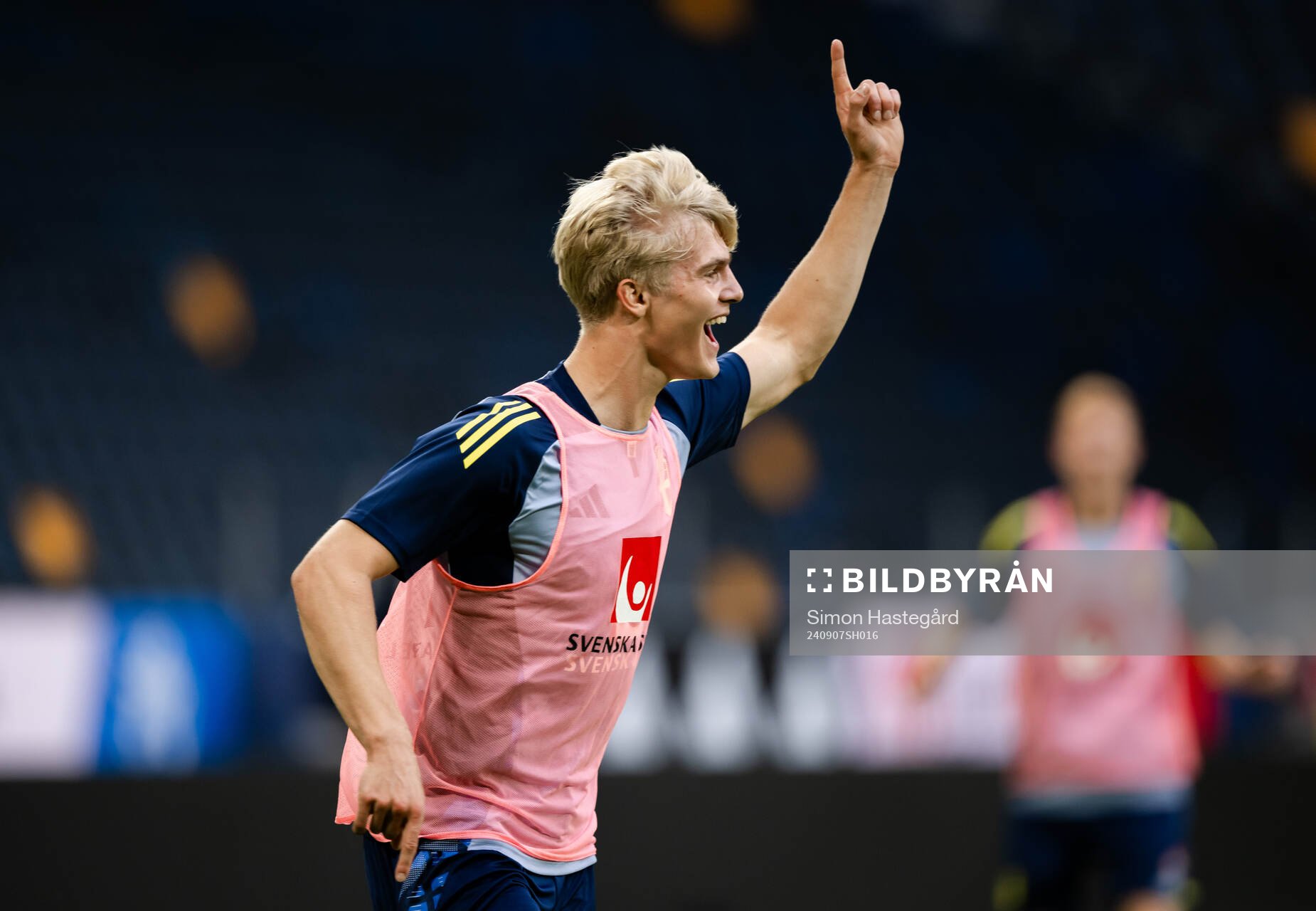 Lucas Bergvall of the Swedish men's football national team