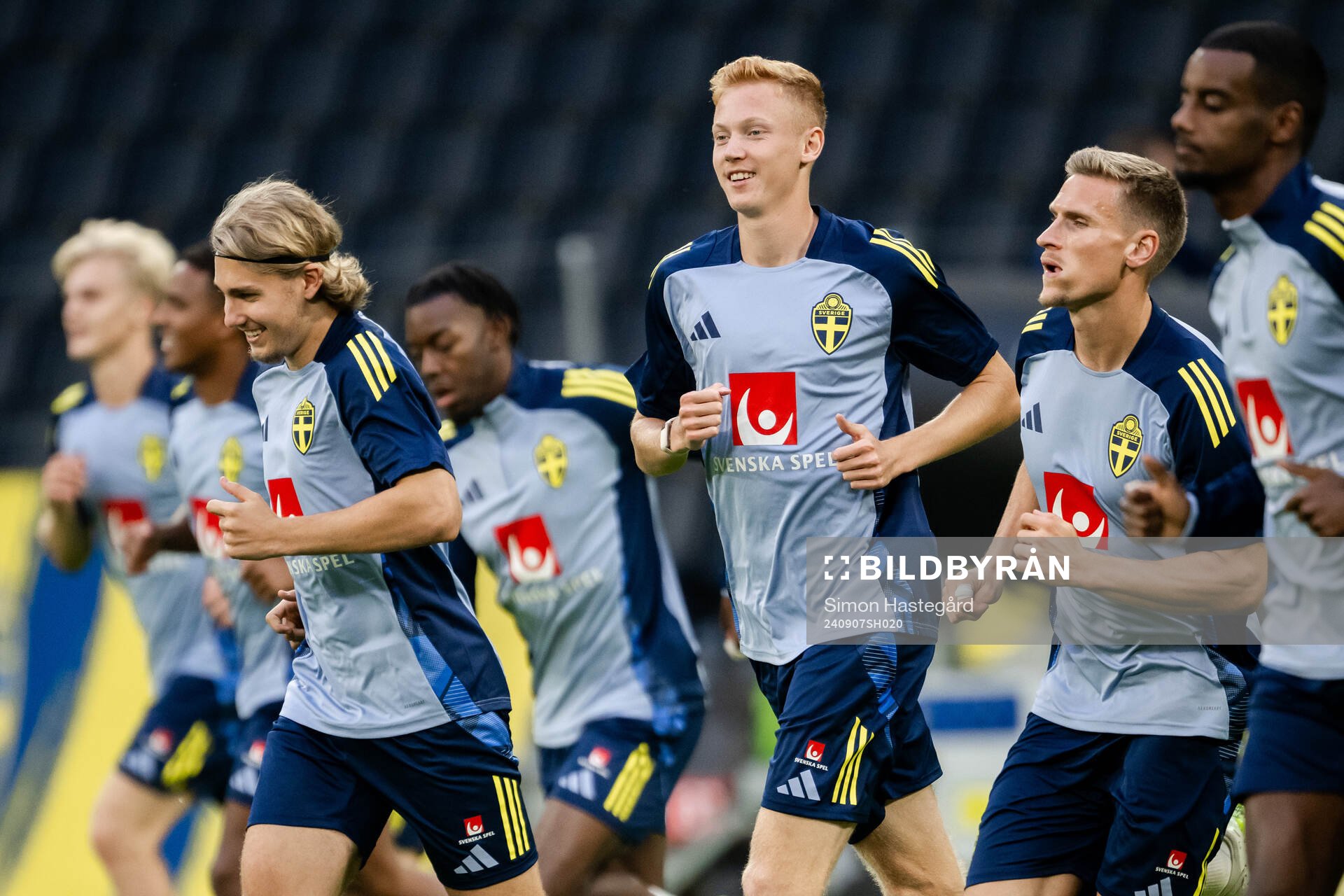 Hugo Larsson of the Swedish men's football national team at