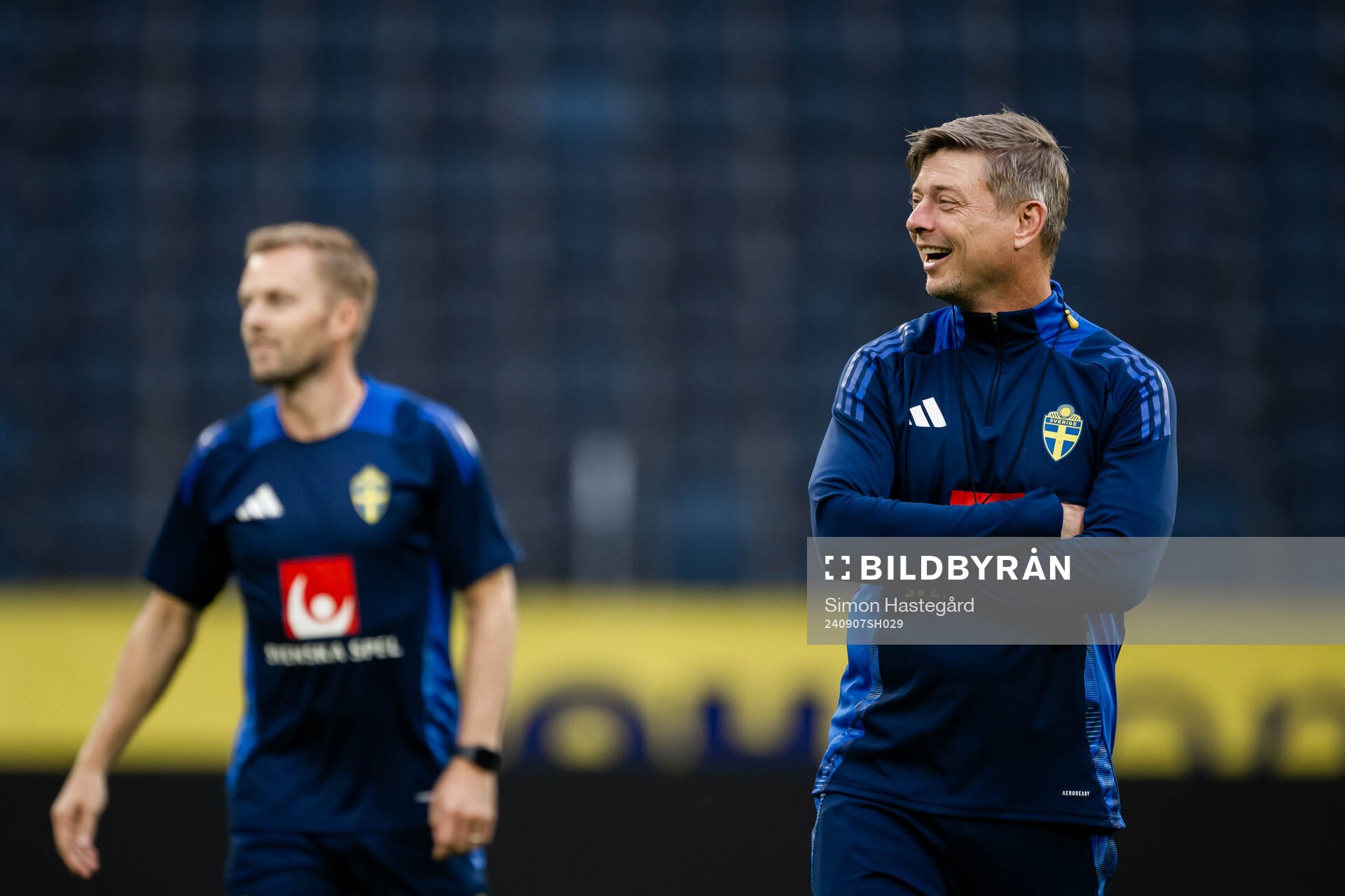 Head coach Jon Dahl Tomasson of the Swedish men's football