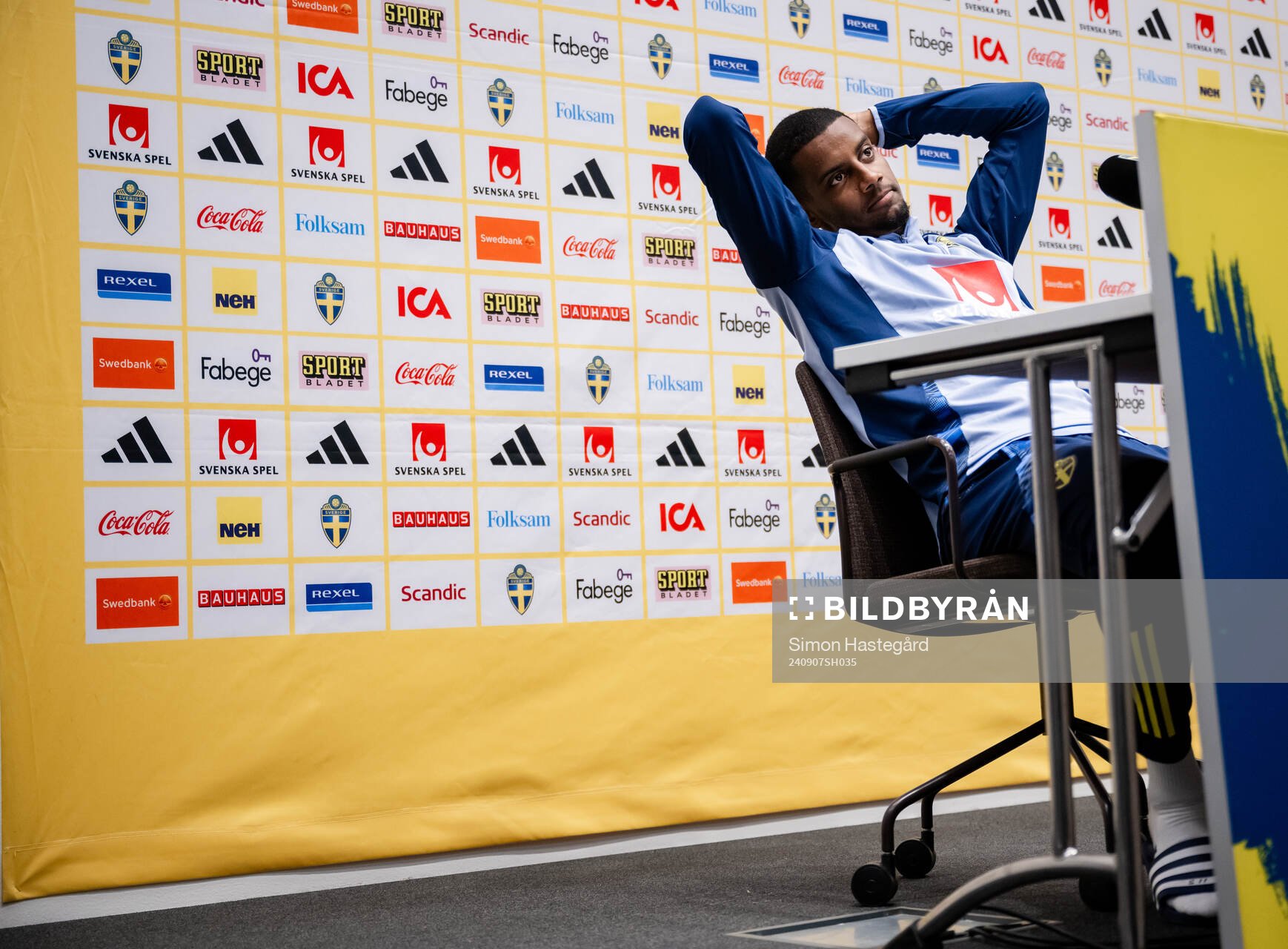 Alexander Isak of the Swedish men's football national team