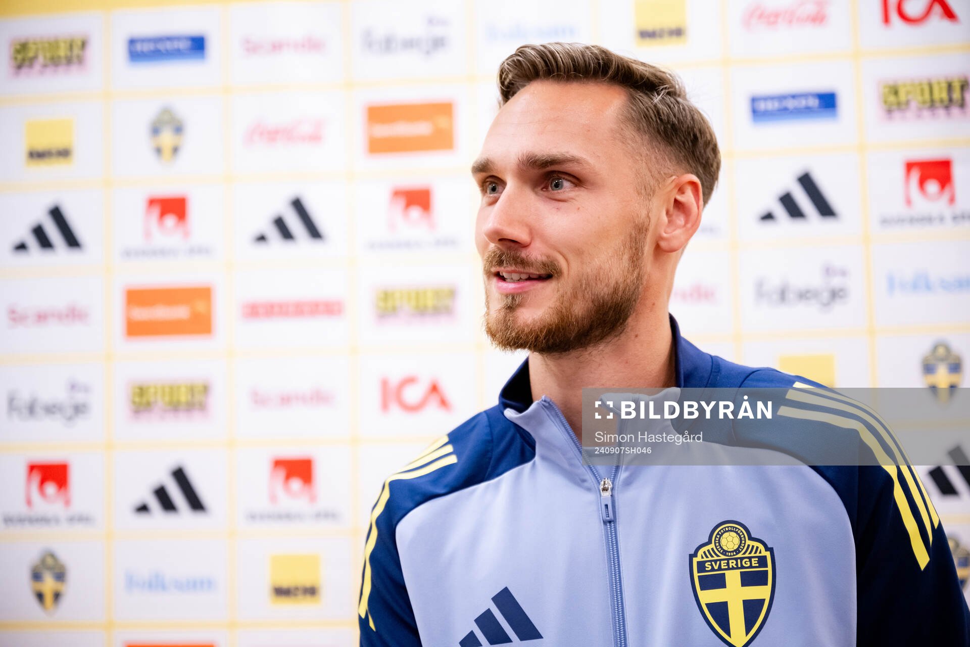 Linus Wahlqvist Egnell of the Swedish men's football