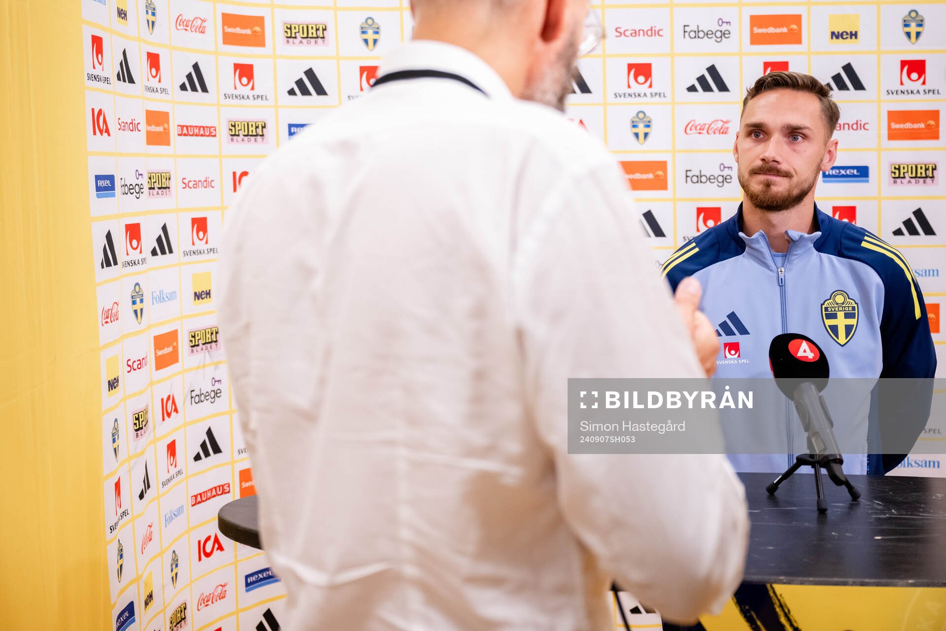 Linus Wahlqvist Egnell of the Swedish men's football