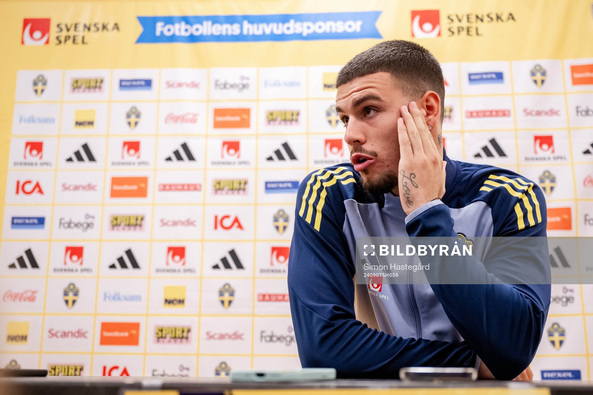 Edvin Kurtulus of the Swedish men's football national team