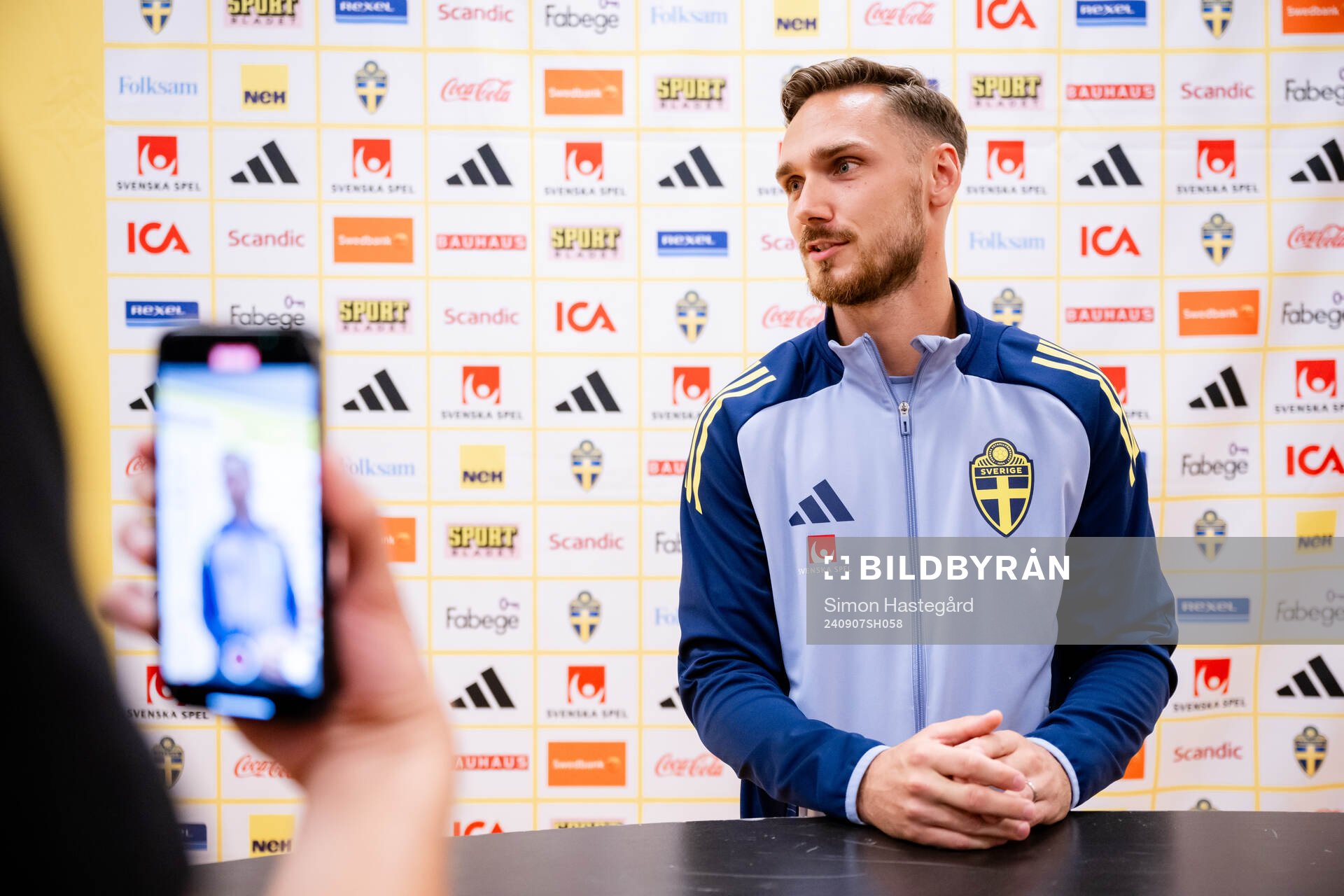 Linus Wahlqvist Egnell of the Swedish men's football