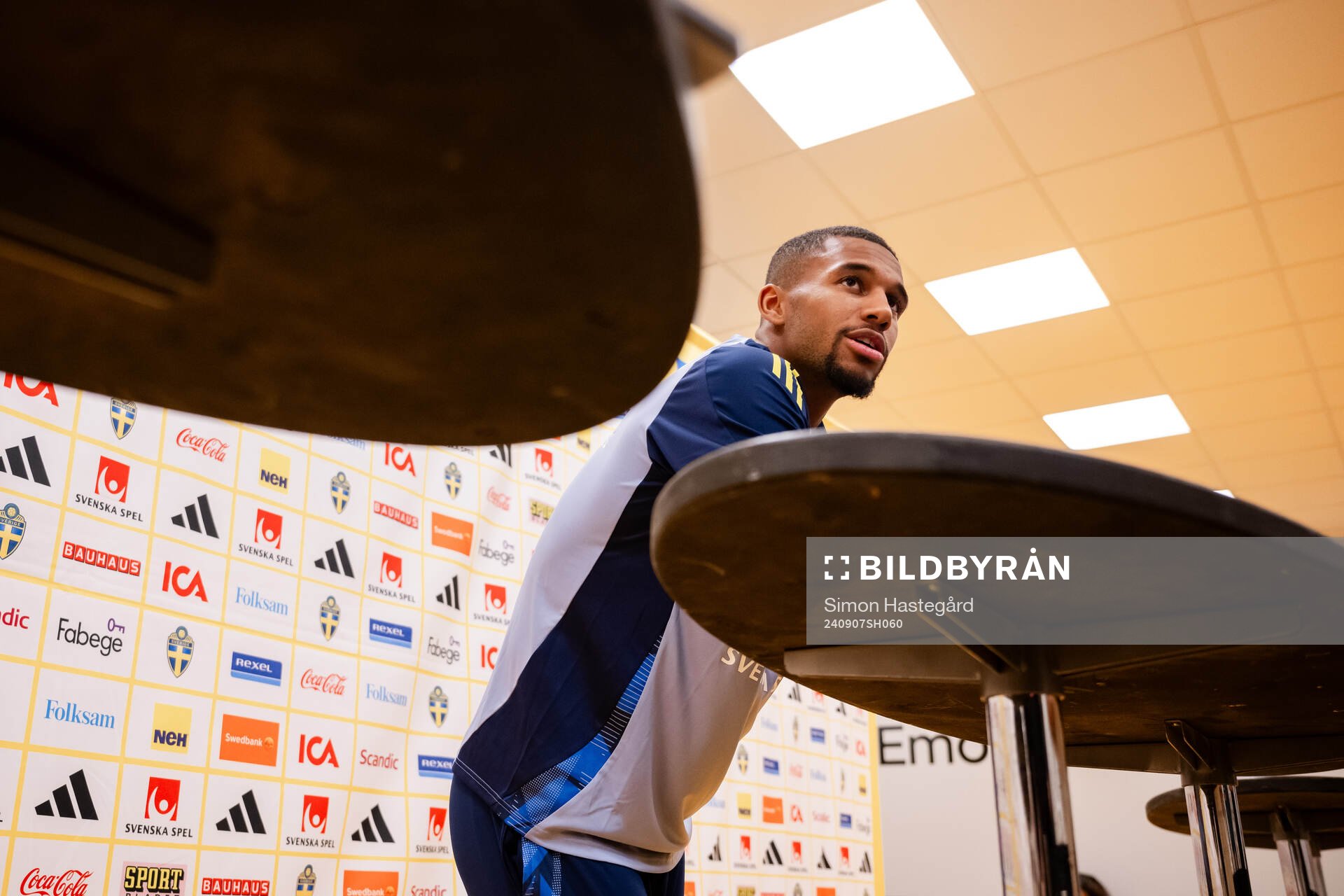 Isak Hien of the Swedish men's football national team