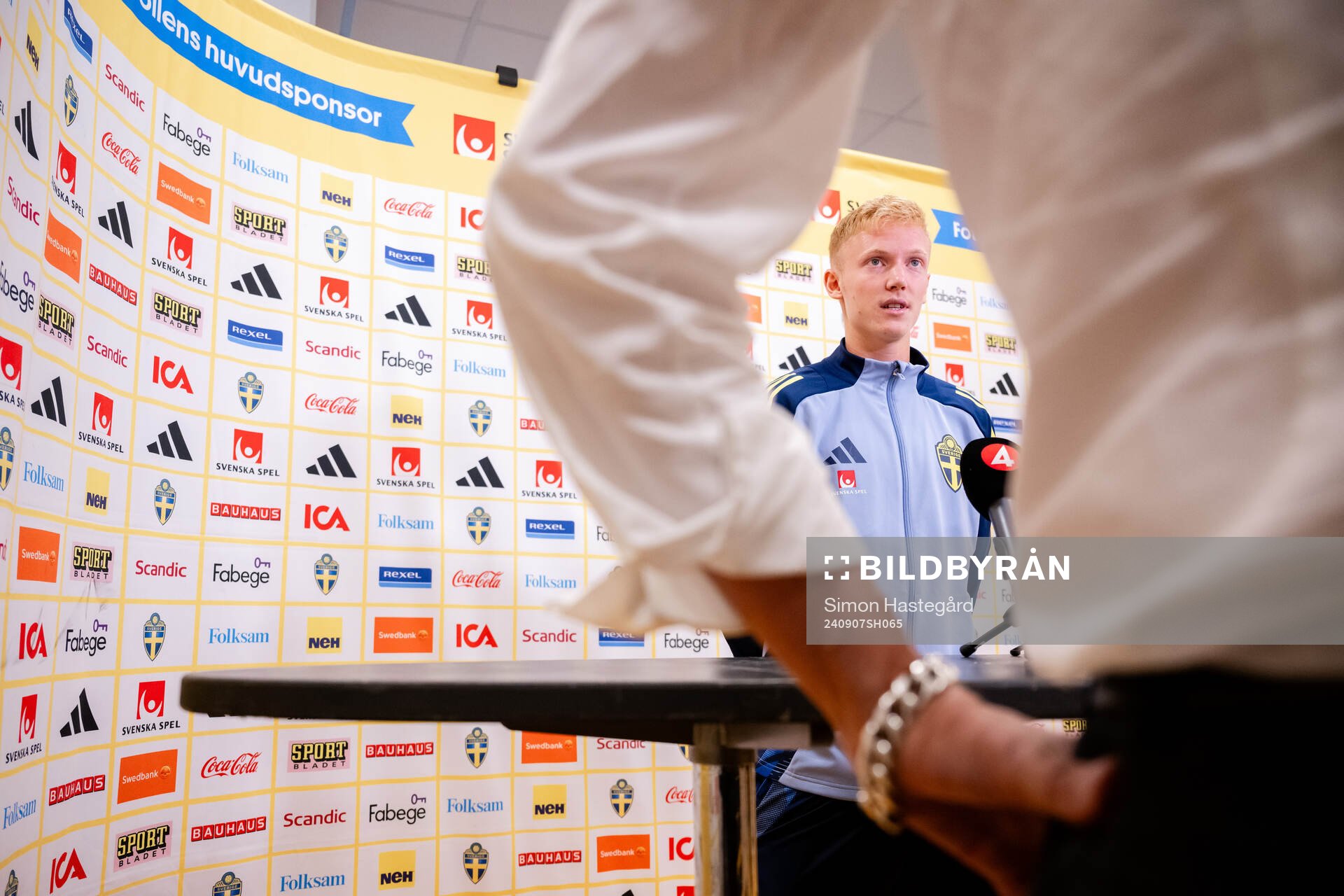 Hugo Larsson of the Swedish men's football national team