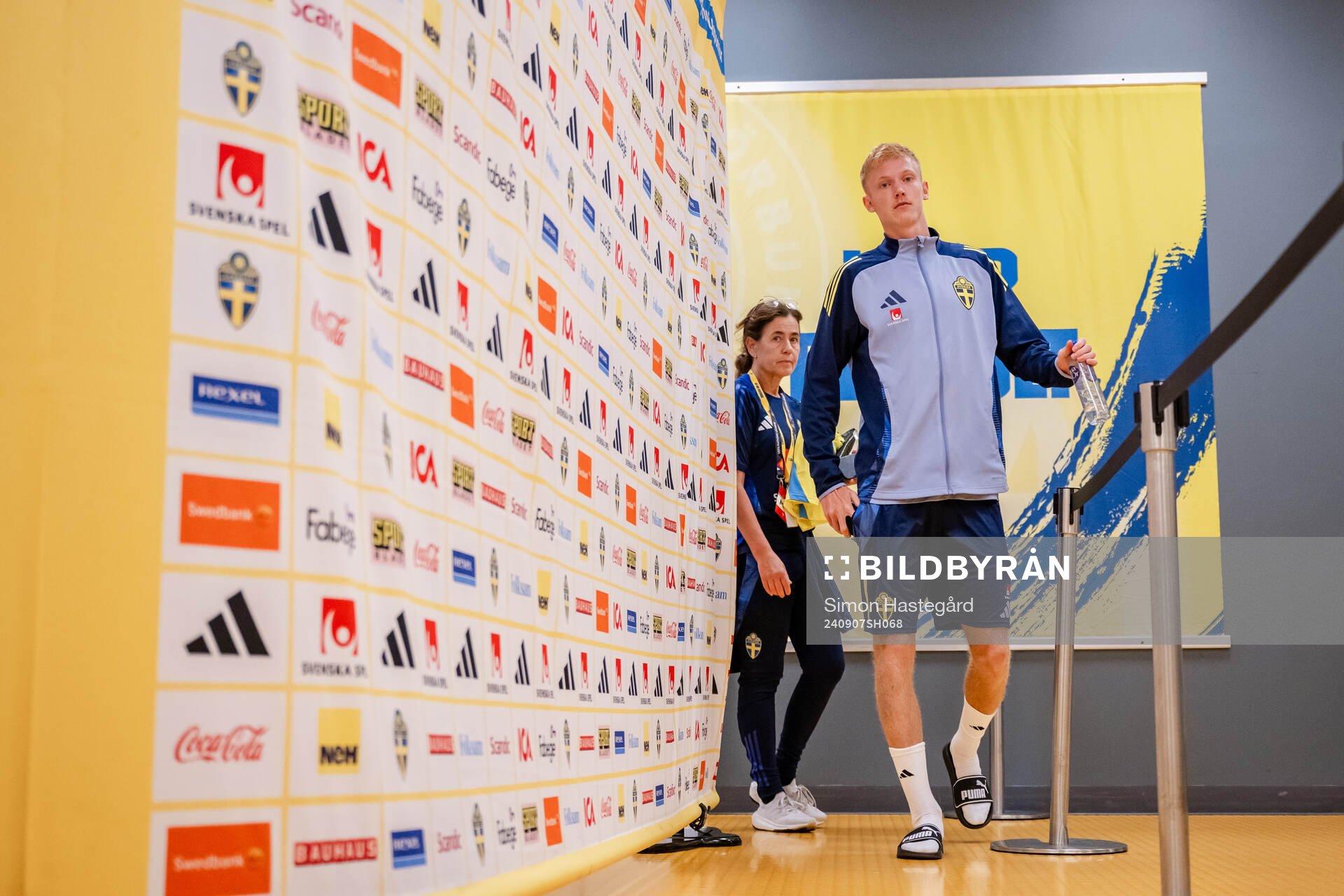 Hugo Larsson of the Swedish men's football national team
