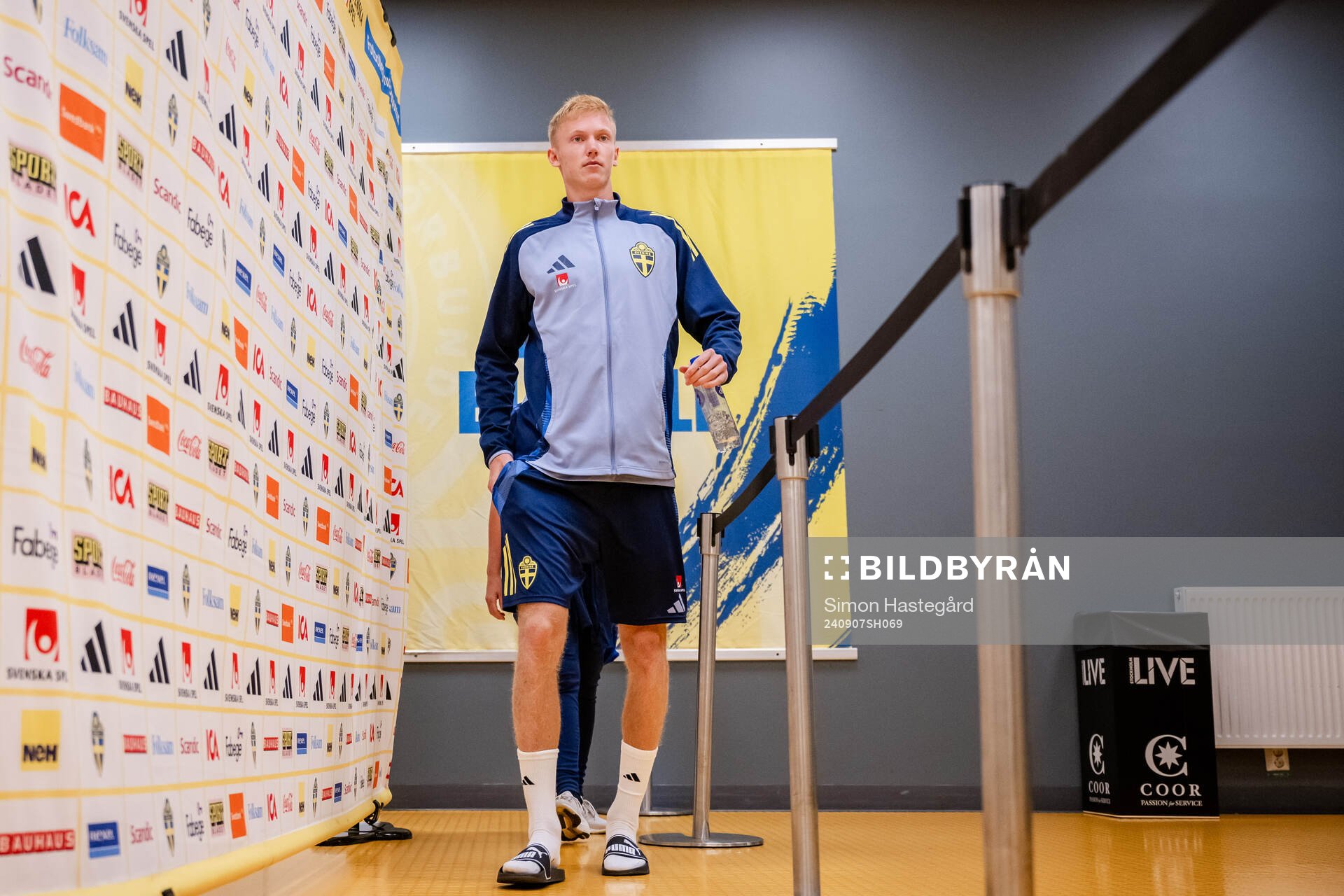 Hugo Larsson of the Swedish men's football national team