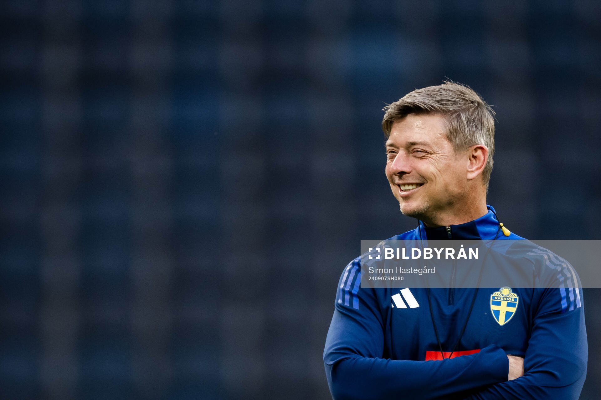 Head coach Jon Dahl Tomasson of the Swedish men's football