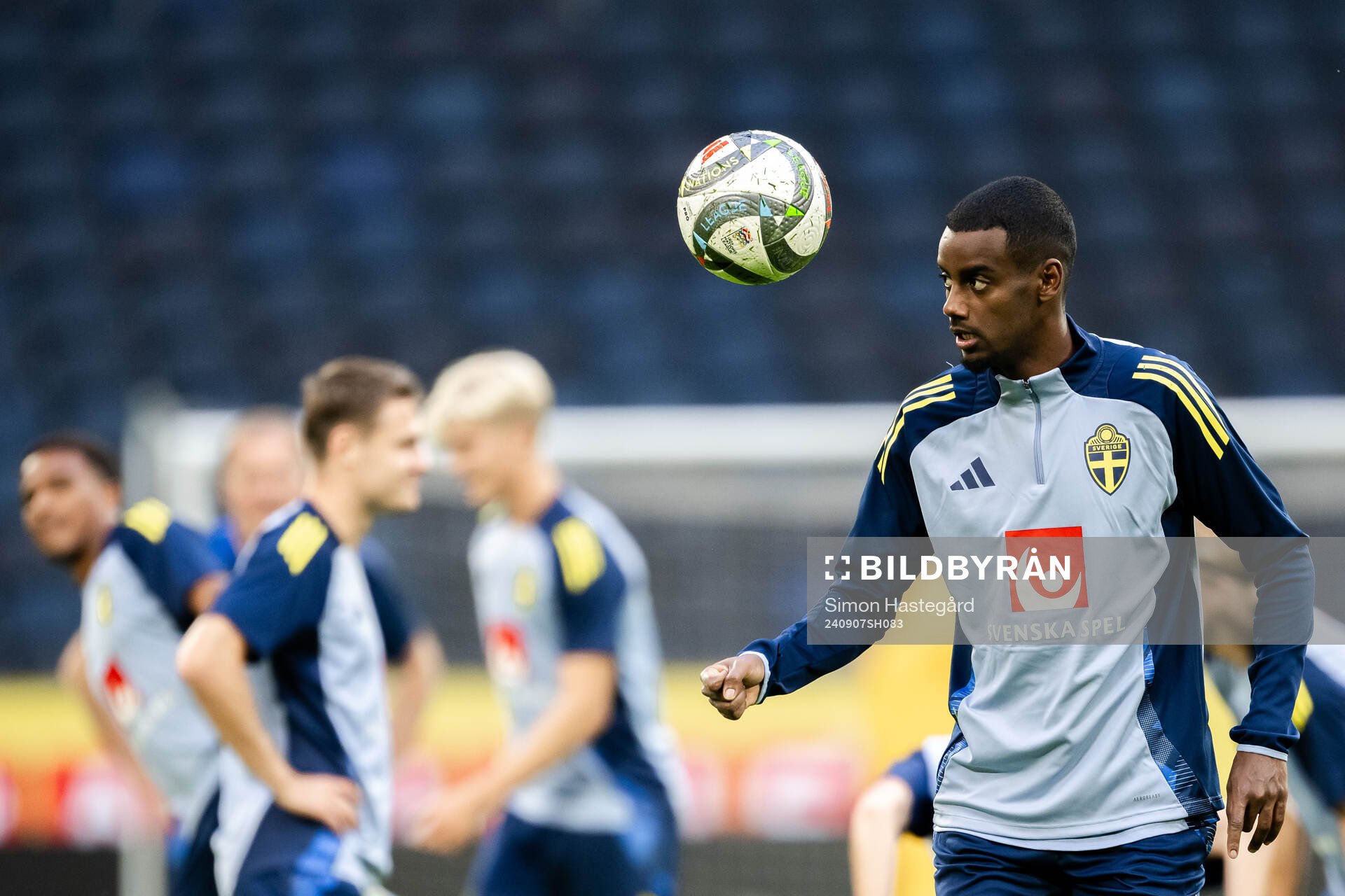 Alexander Isak of the Swedish men's football national team