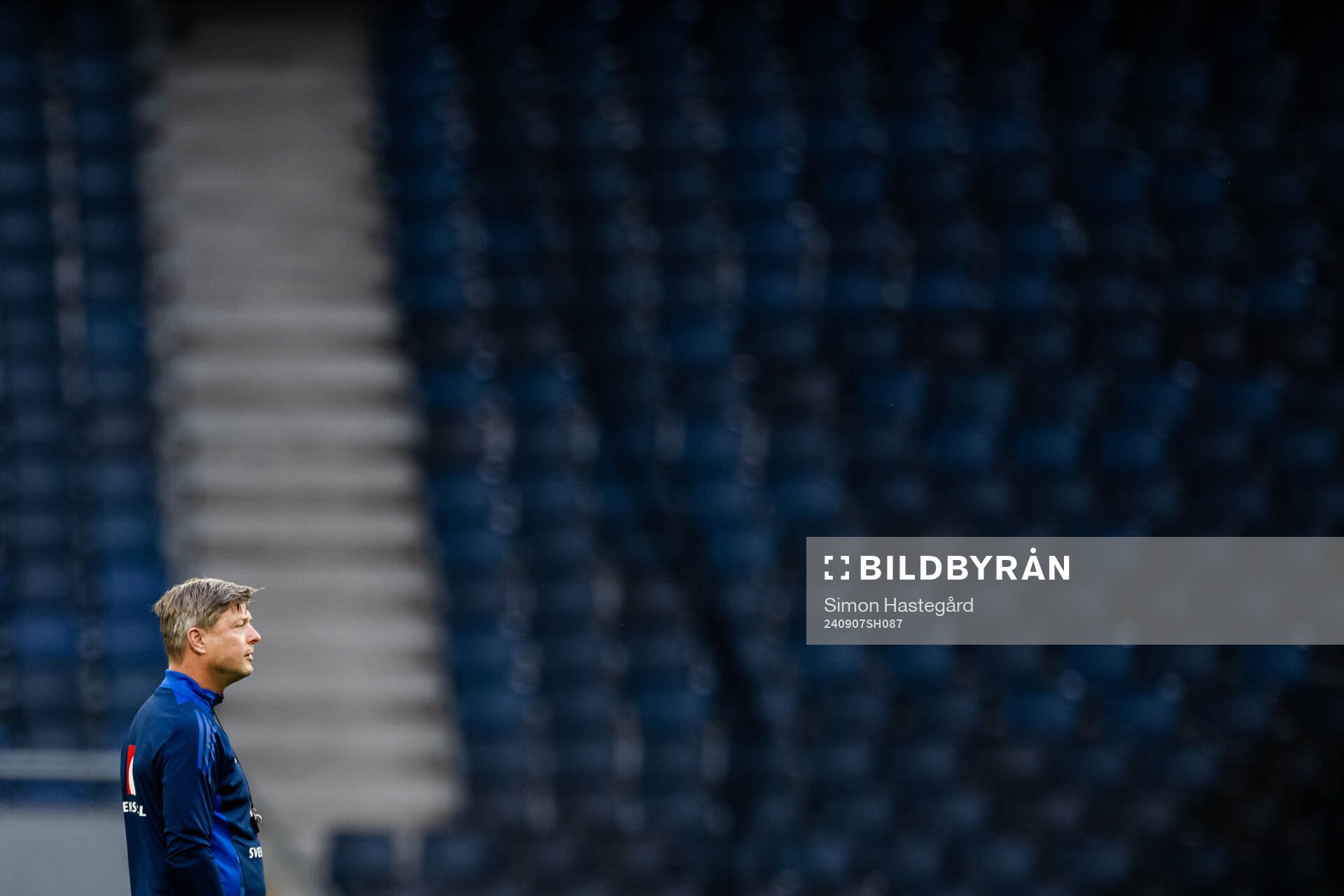 Head coach Jon Dahl Tomasson of the Swedish men's football