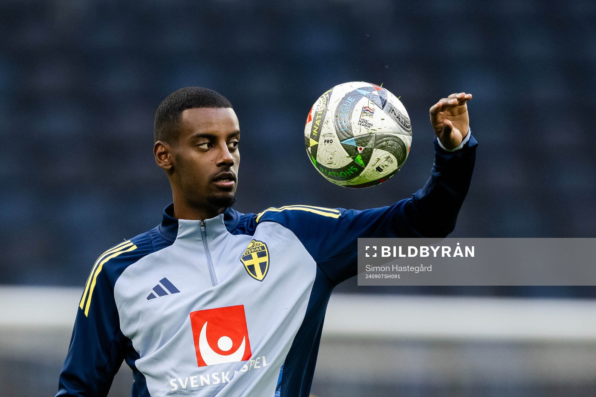 Alexander Isak of the Swedish men's football national team