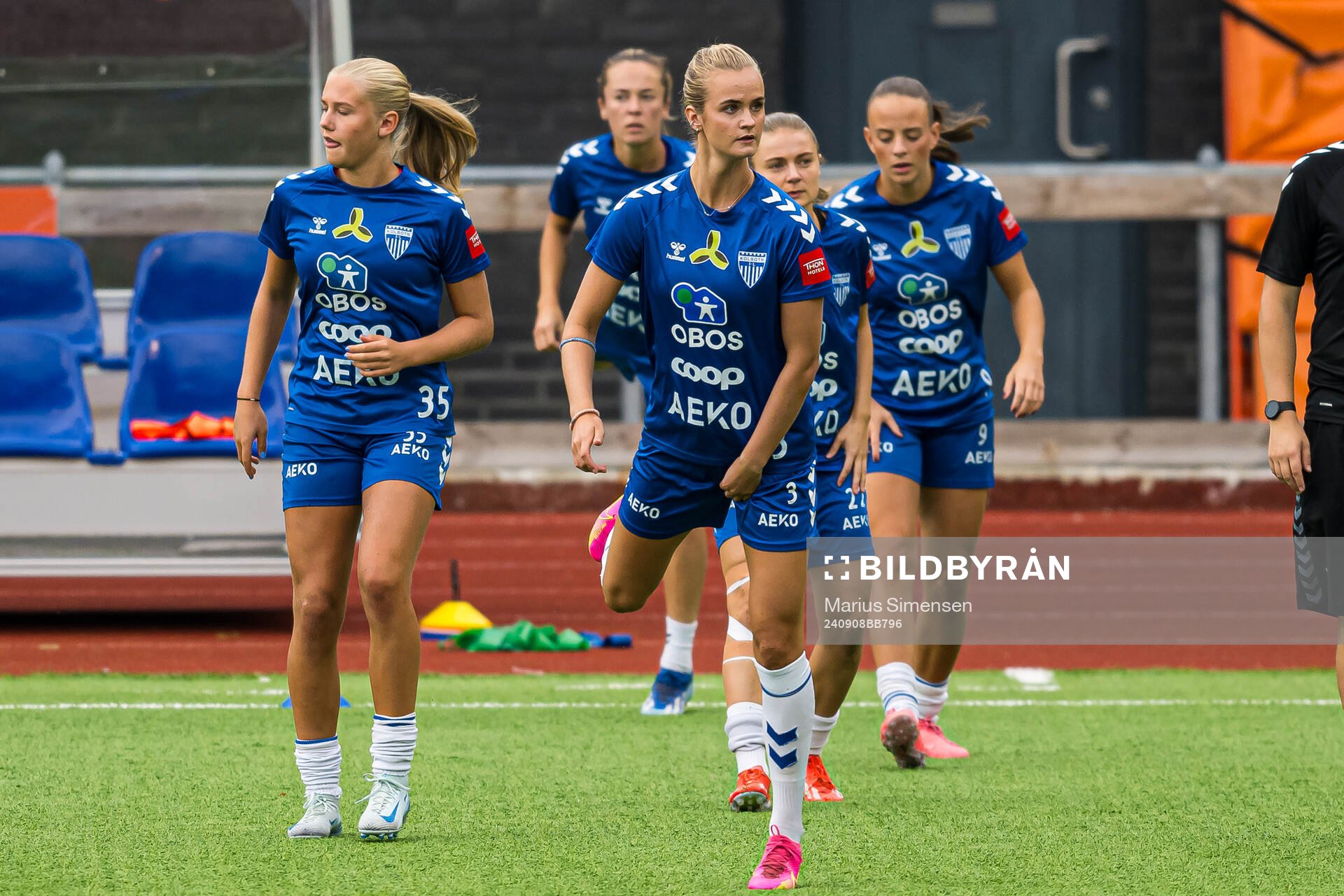 Emma Braut Brunes of Kolbotn warms up
