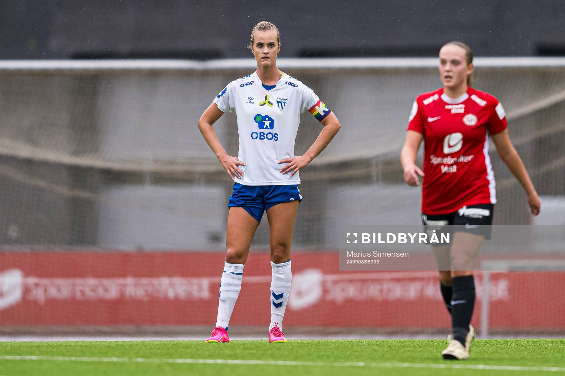 Emma Braut Brunes of Kolbotn looks dejected