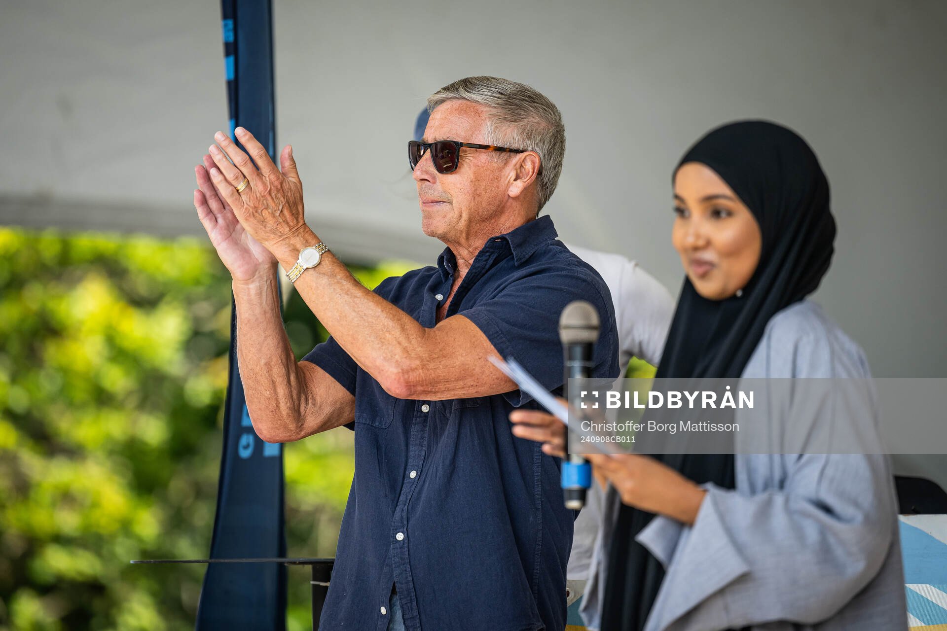 Roy Andersson och Jasmin Nur