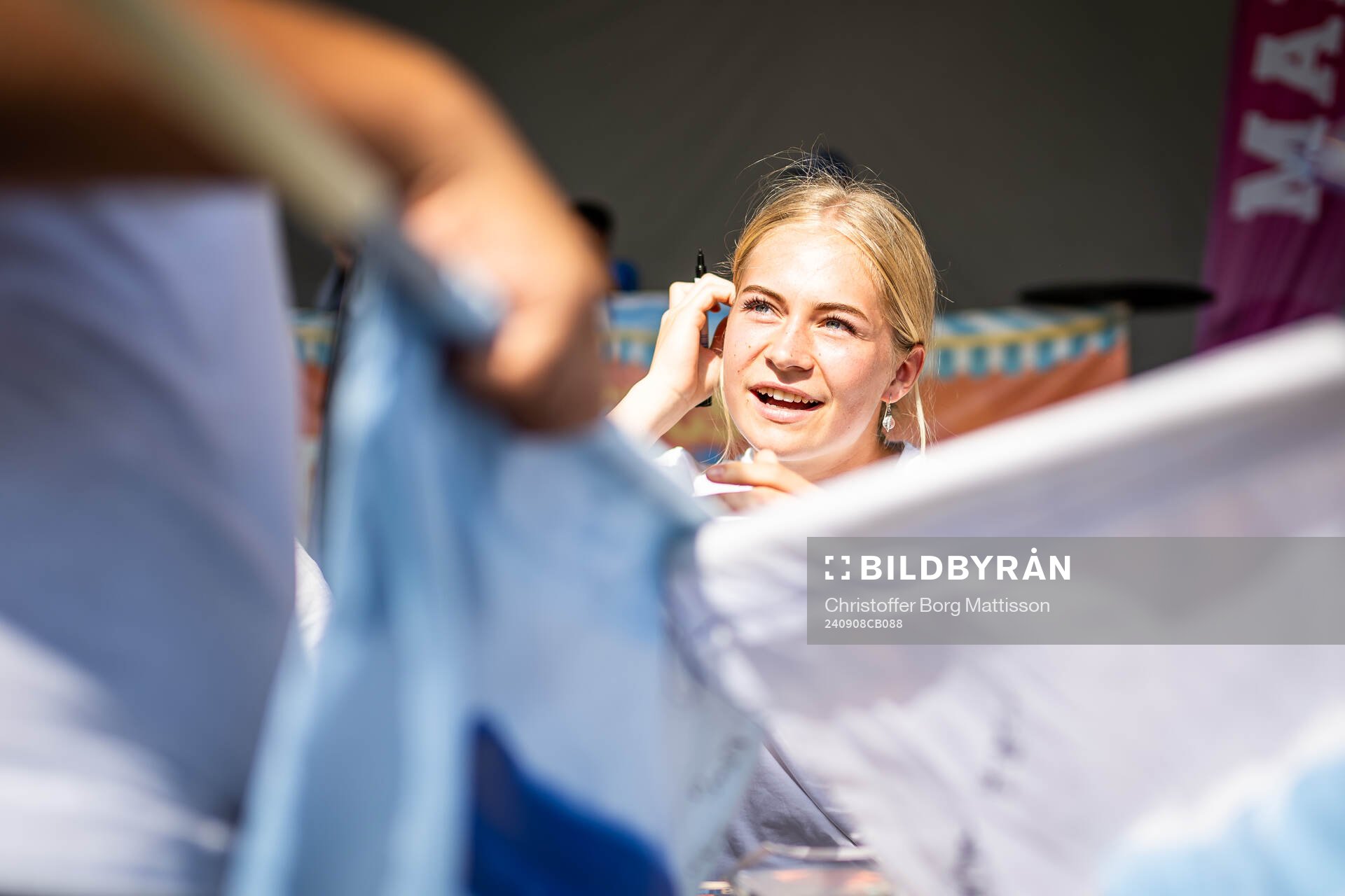 Målvakt Emelie Borg under arrangemanget Laget för alla med Malmö FF den 8 september 2024 i Malmö. 