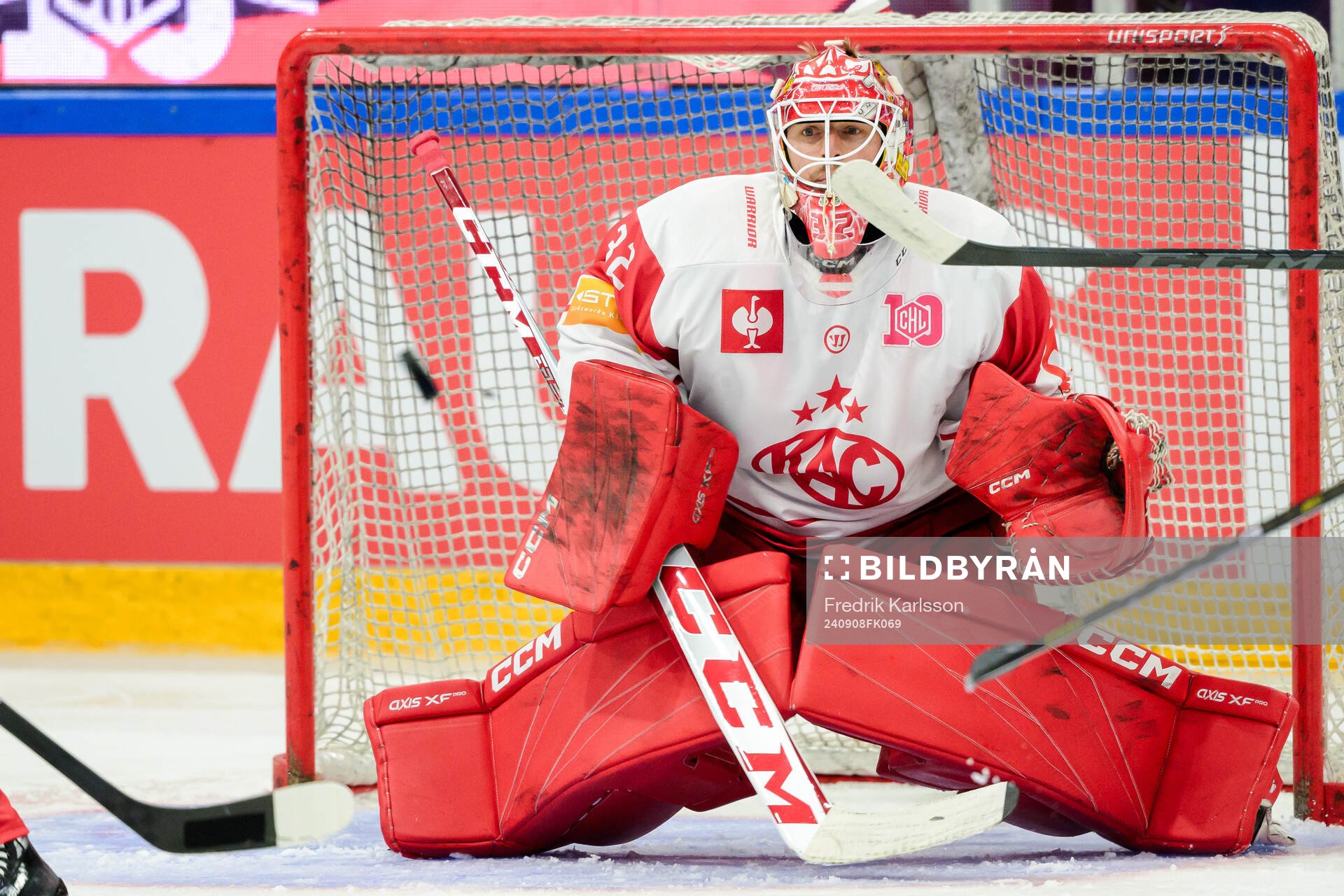 goaltender Sebastian Dahm of Klagenfurt