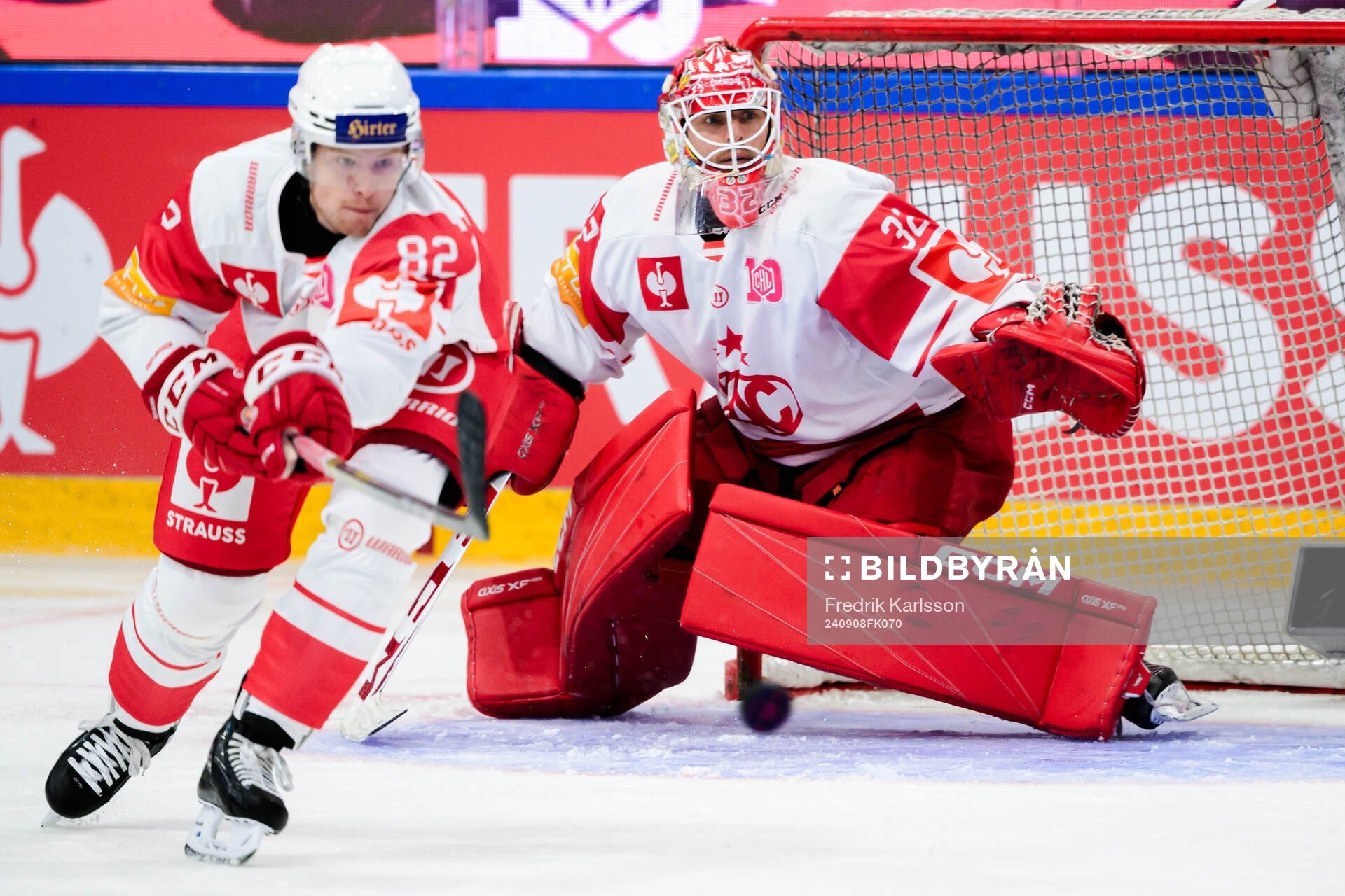 goaltender Sebastian Dahm of Klagenfurt