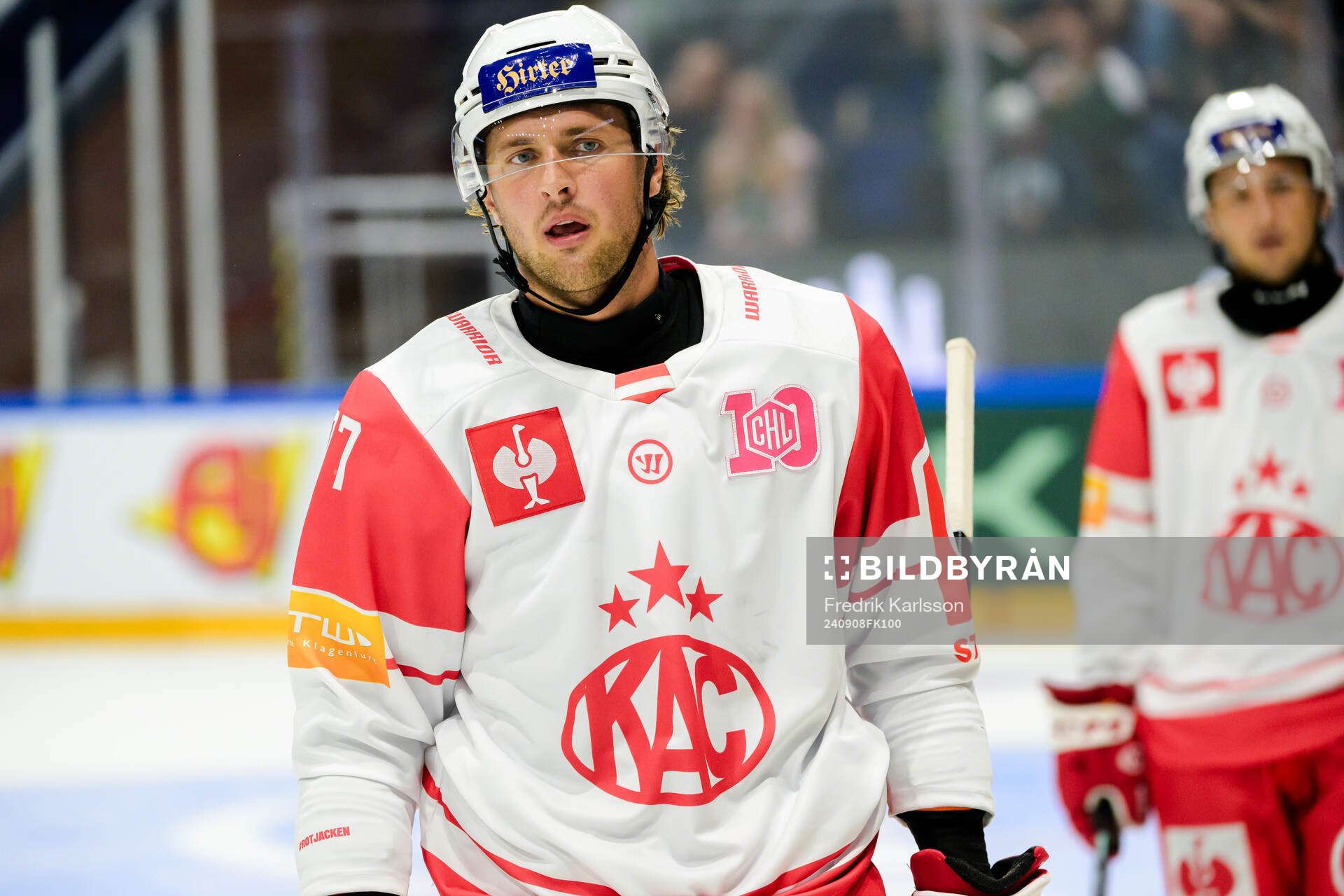 Mathias From of Klagenfurt looks dejected