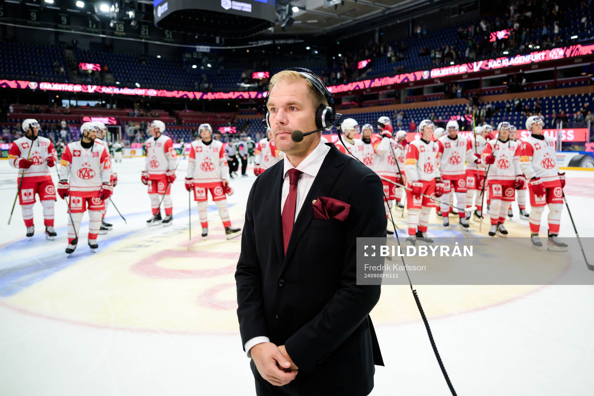 head coach Tomas Mitell of Färjestad