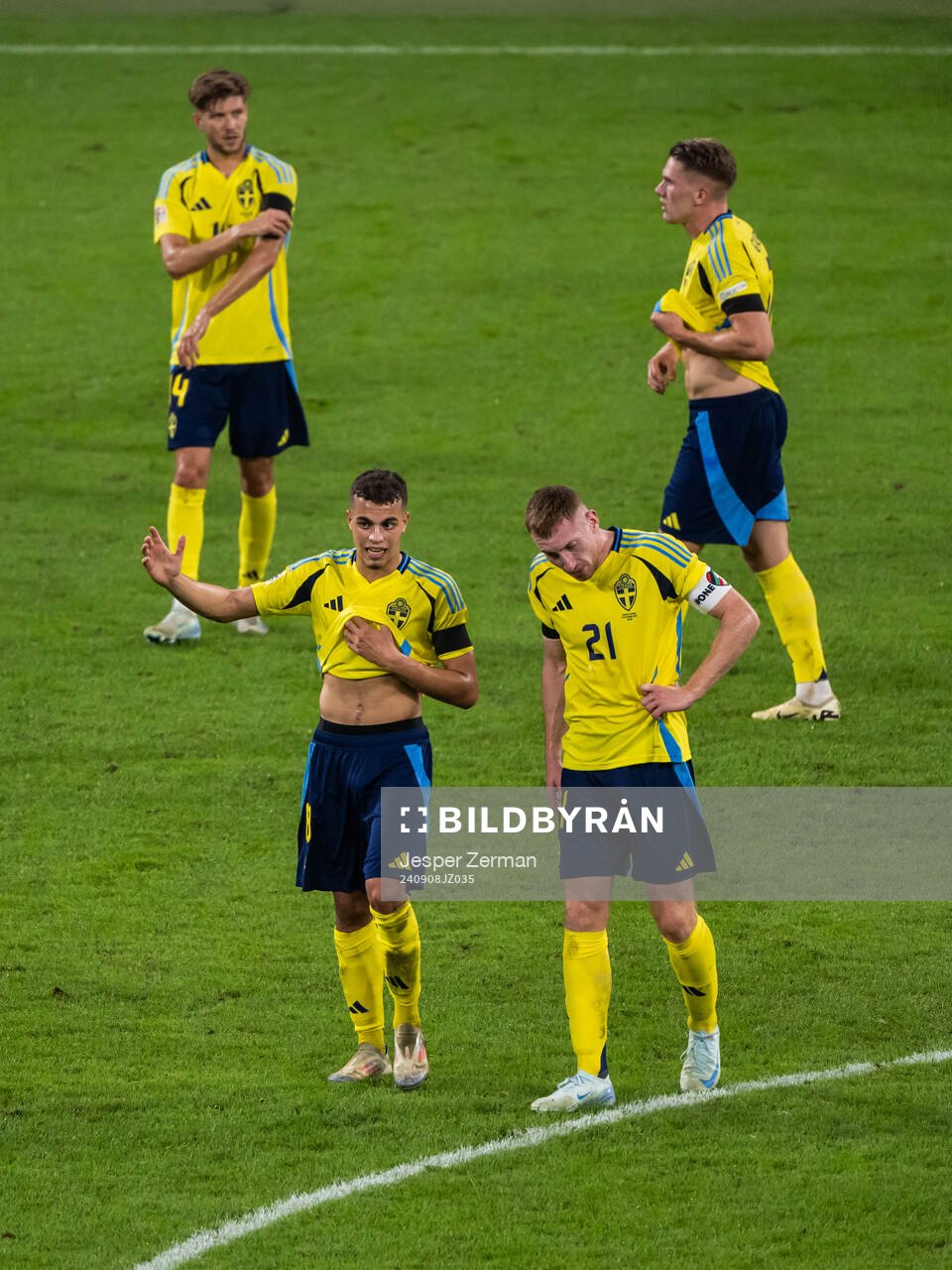 Anton Saletros, Viktor Gyökeres, Yasin Ayari and Dejan