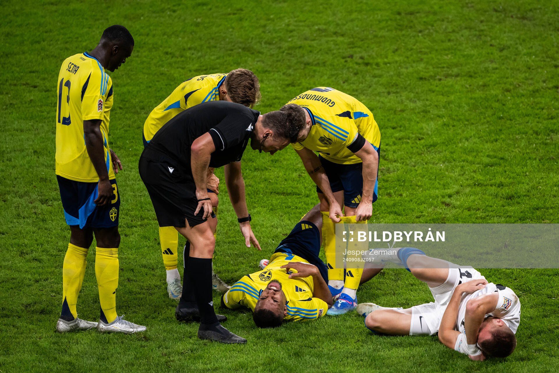 Isak Hien of Sweden and Alex Matthias Tamm of Estonia in