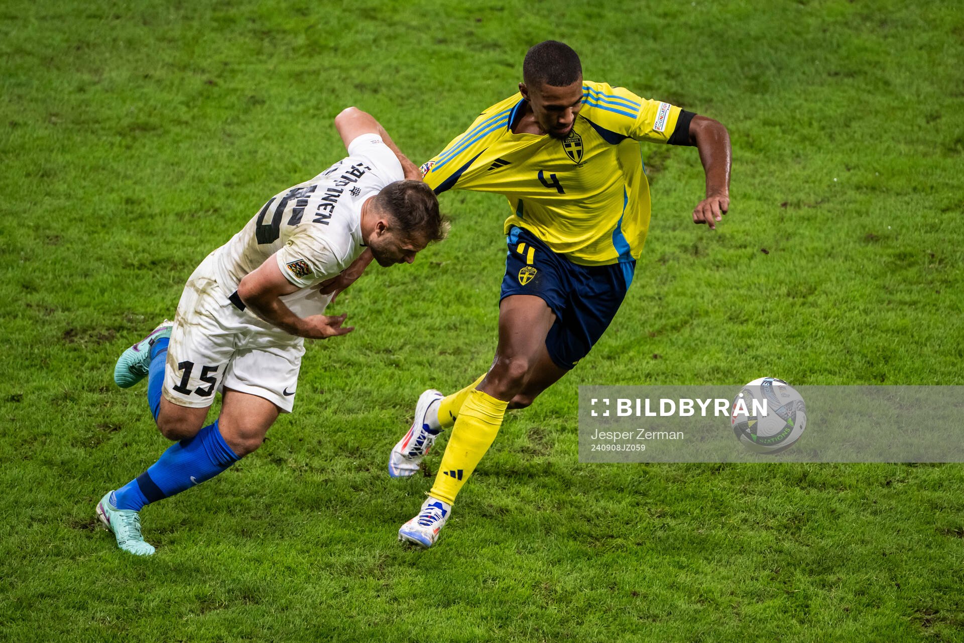 Rauno Sappinen of Estonia and Isak Hien of Sweden