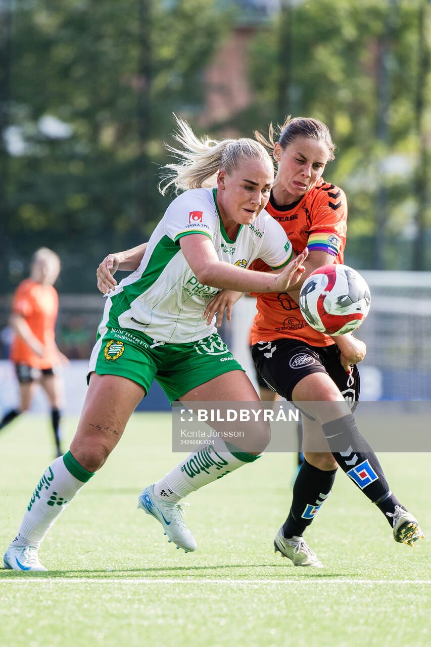 Hammarbys Cathinka Tandberg och Kristianstads Alice Nilsson