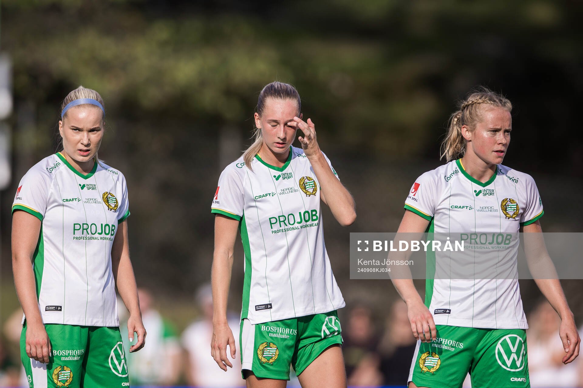 Hammarbys Eva Nyström, Ellen Wangerheim och Julie Blakstad