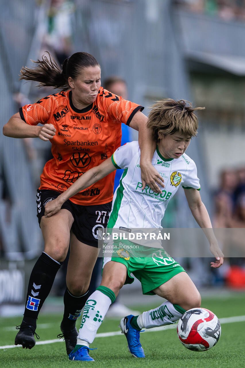 Kristianstads Josefin Harrysson och Hammarbys Asato Miyagawa