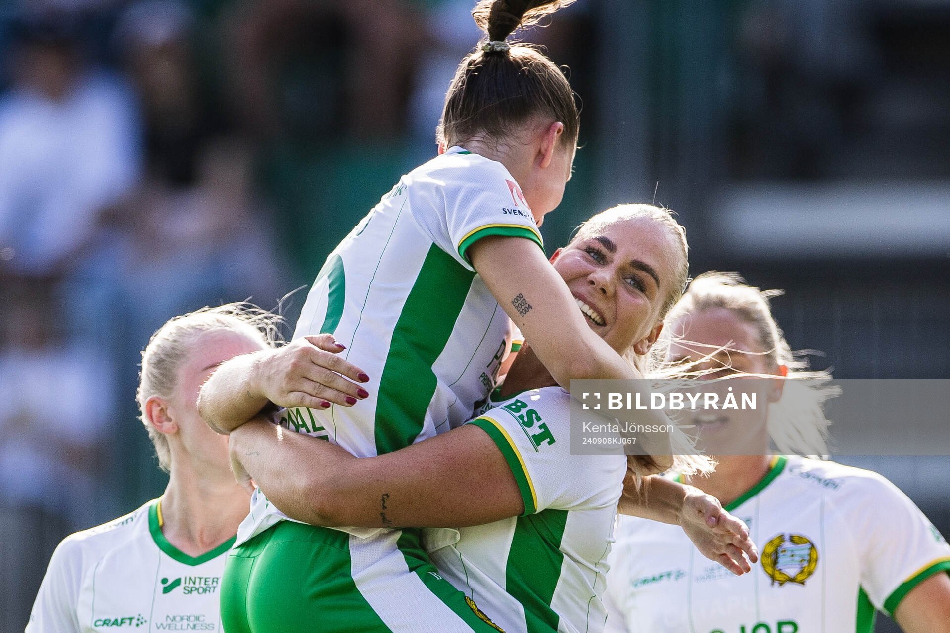 Hammarbys Cathinka Tandberg jublar