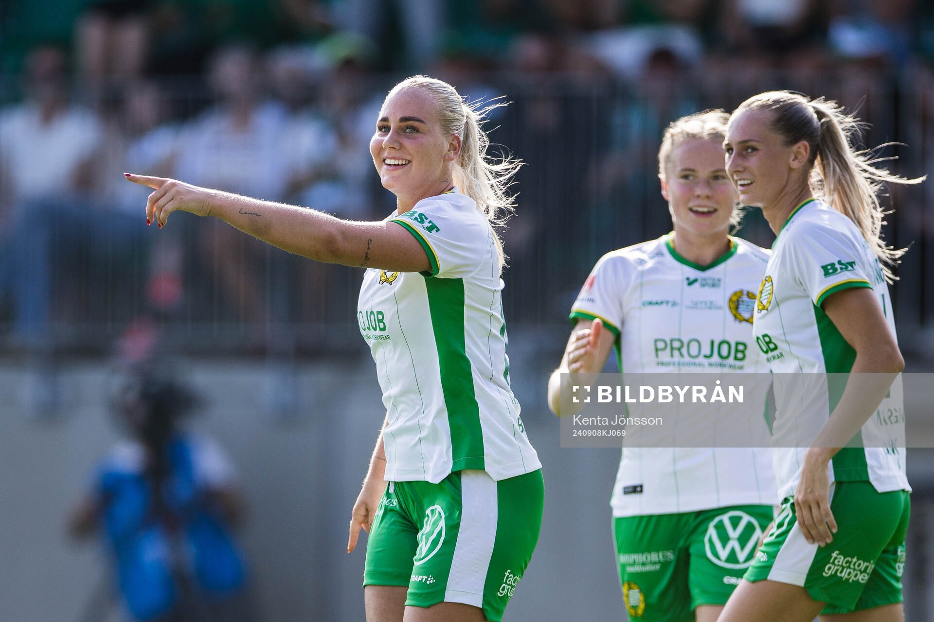 Hammarbys Cathinka Tandberg jublar