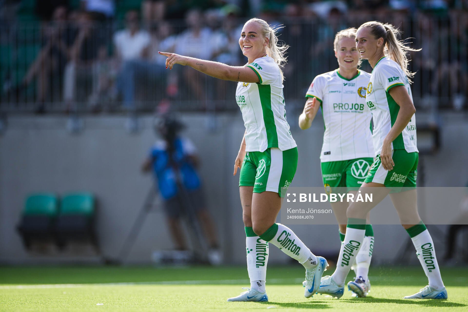 Hammarbys Cathinka Tandberg jublar