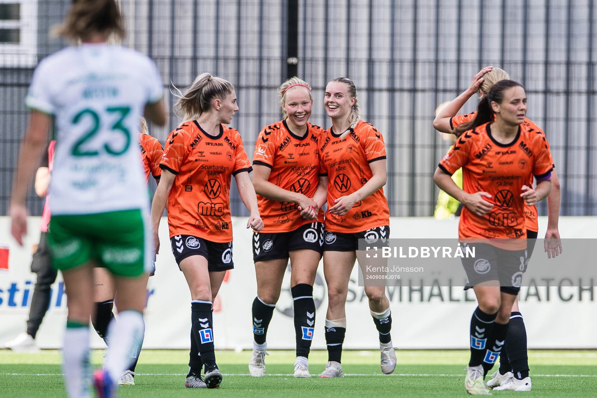 Kristianstads Hlin Eiriksdottir jublar