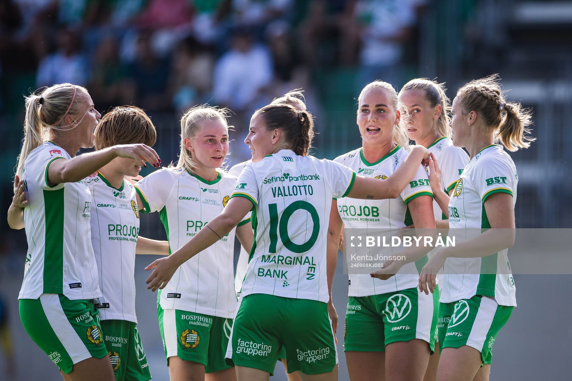 Hammarbys Cathinka Tandberg jublar